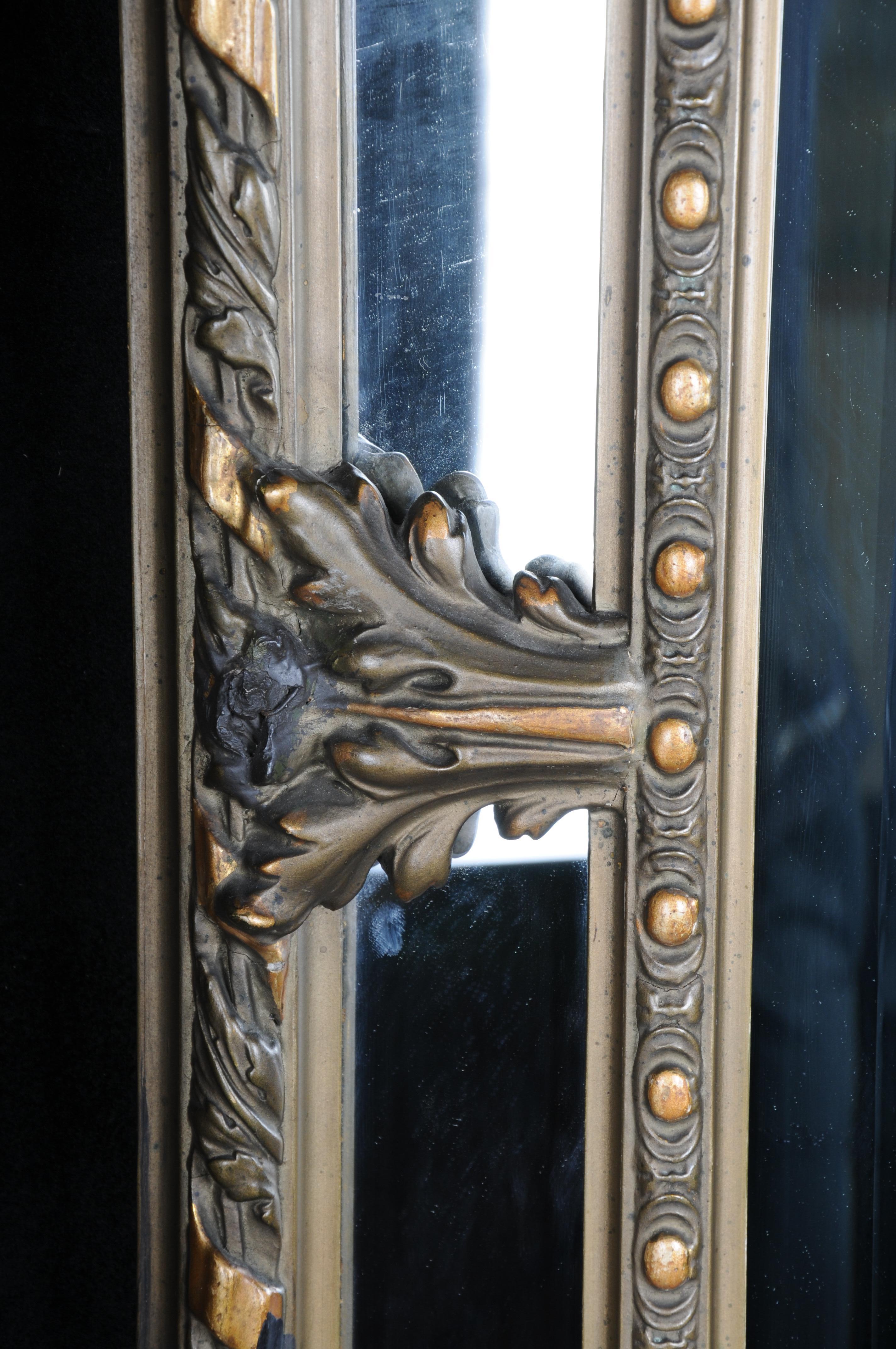 19th Century Antique Historicism Mirror, Around 1870, Gilded For Sale 10