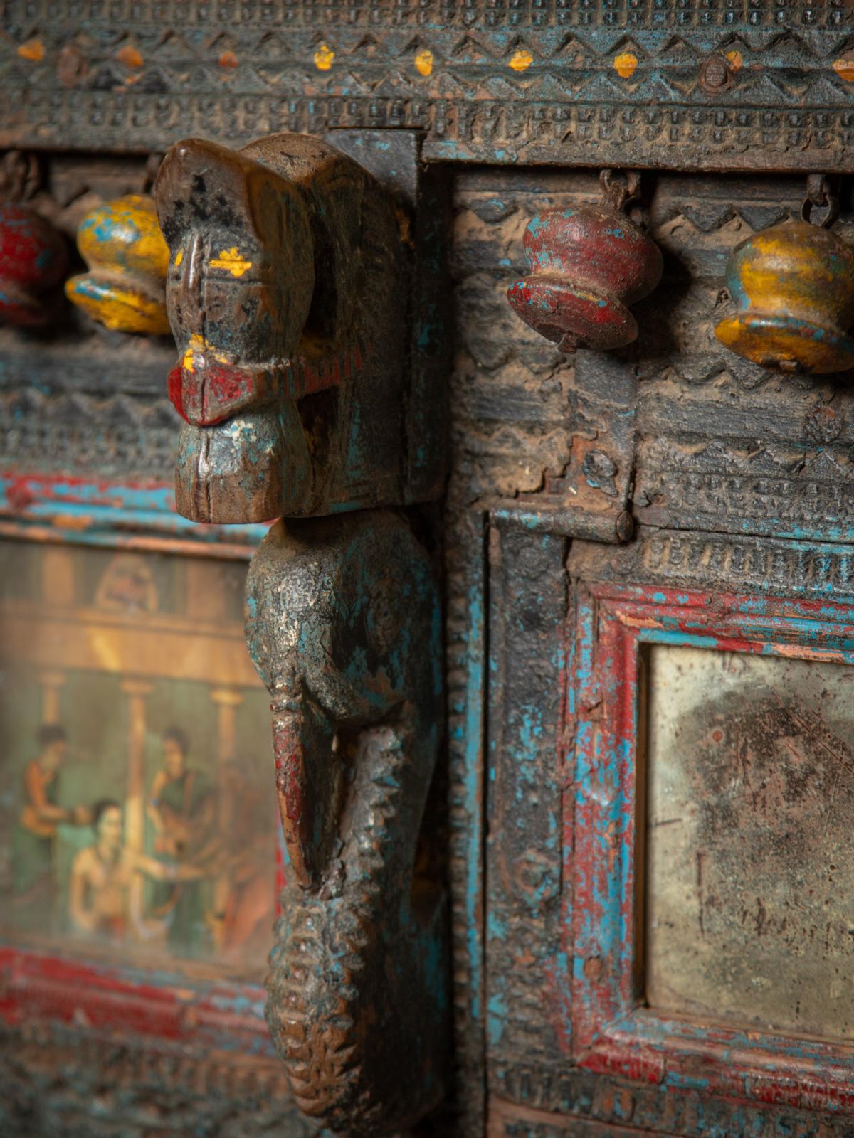 19th century Antique Indian Damchiya - Wedding Closet - OriginalBuddhas For Sale 5