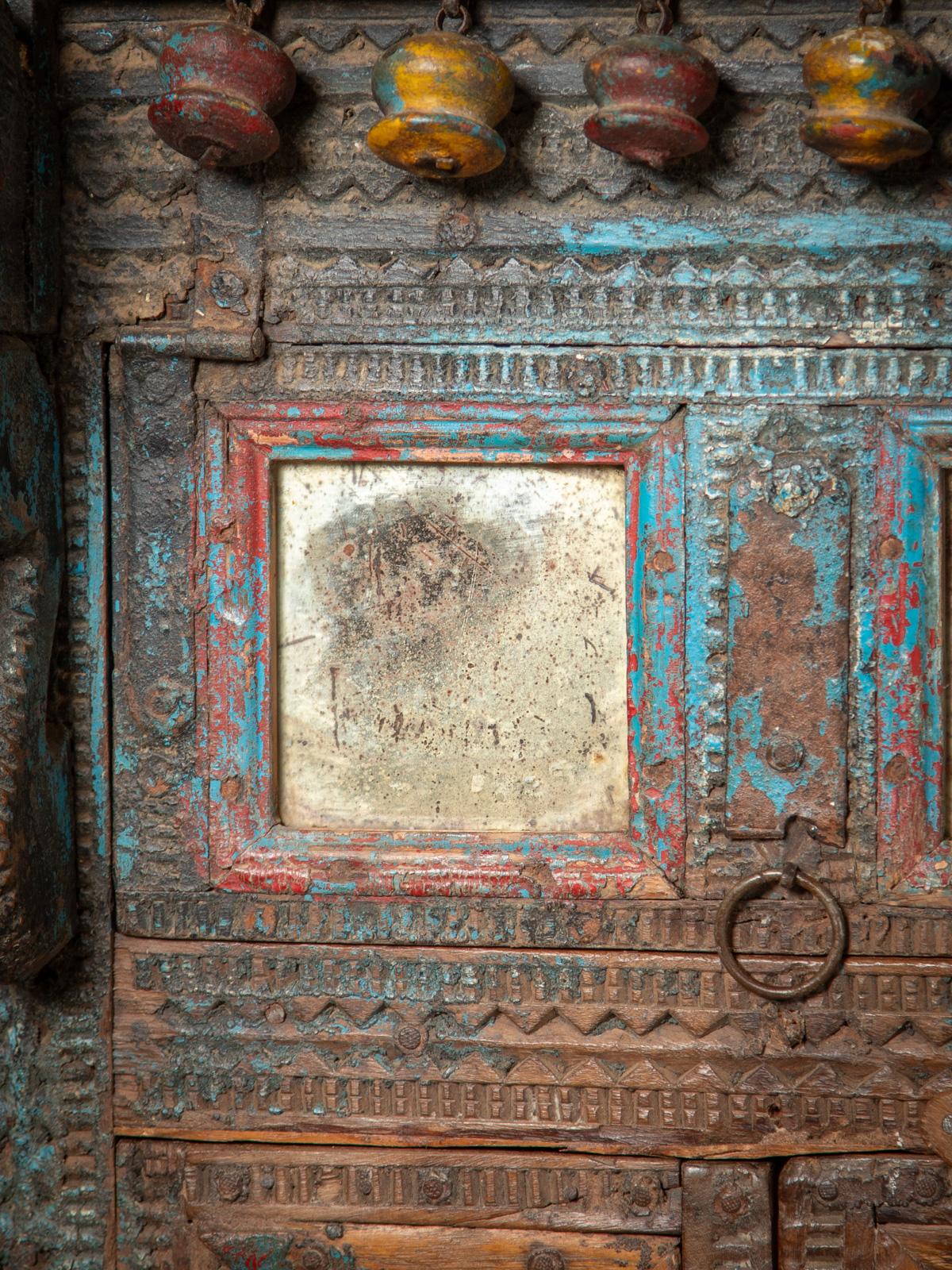19th century Antique Indian Damchiya - Wedding Closet - OriginalBuddhas For Sale 2