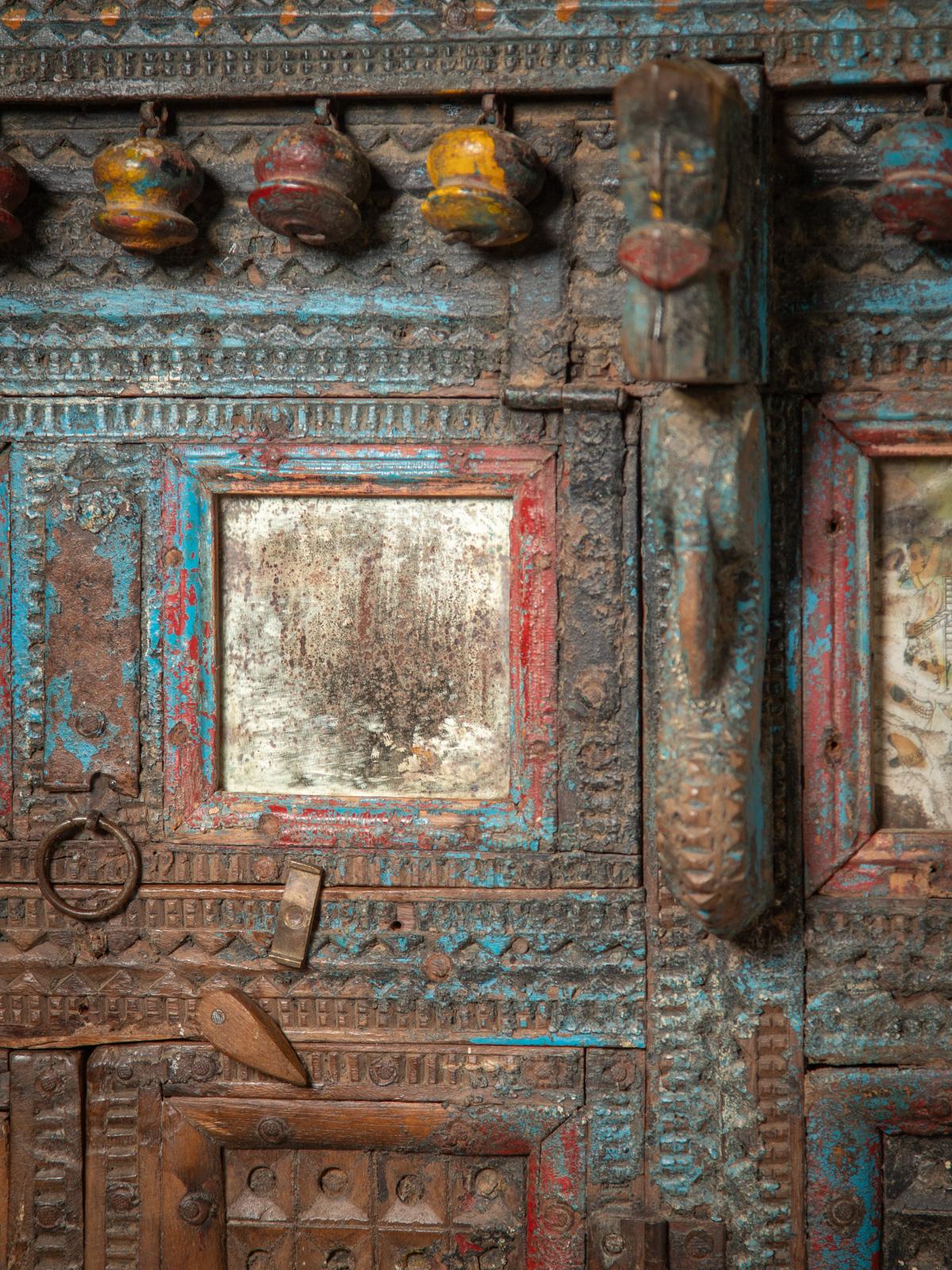 19th century Antique Indian Damchiya - Wedding Closet - OriginalBuddhas For Sale 3
