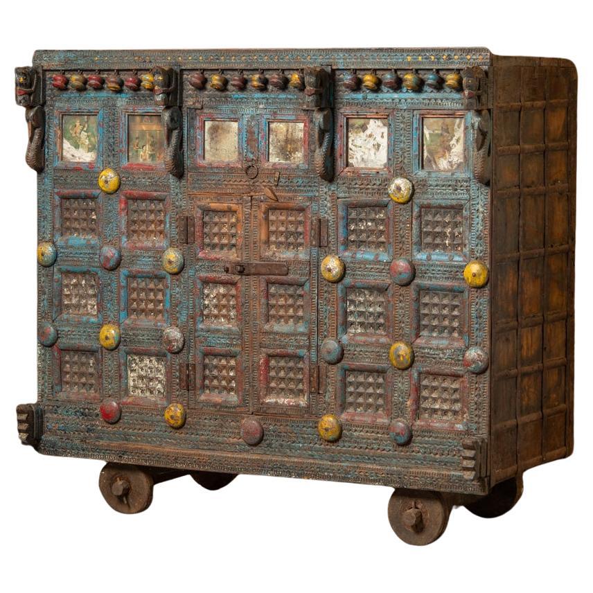19th century Antique Indian Damchiya - Wedding Closet - OriginalBuddhas For Sale