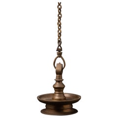 19th century Antique Indian Oil lamp from India