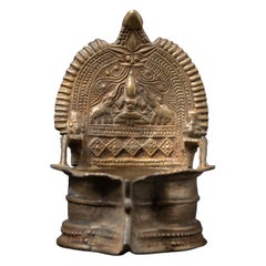 19. Jahrhundert Antike indische Öllampe aus Indien