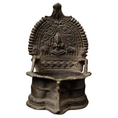 19th century Antique Indian Oil lamp from India