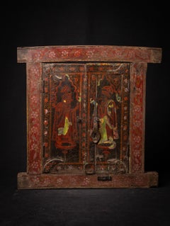 19th Century Antique Indian painted wooden frame / panel from India