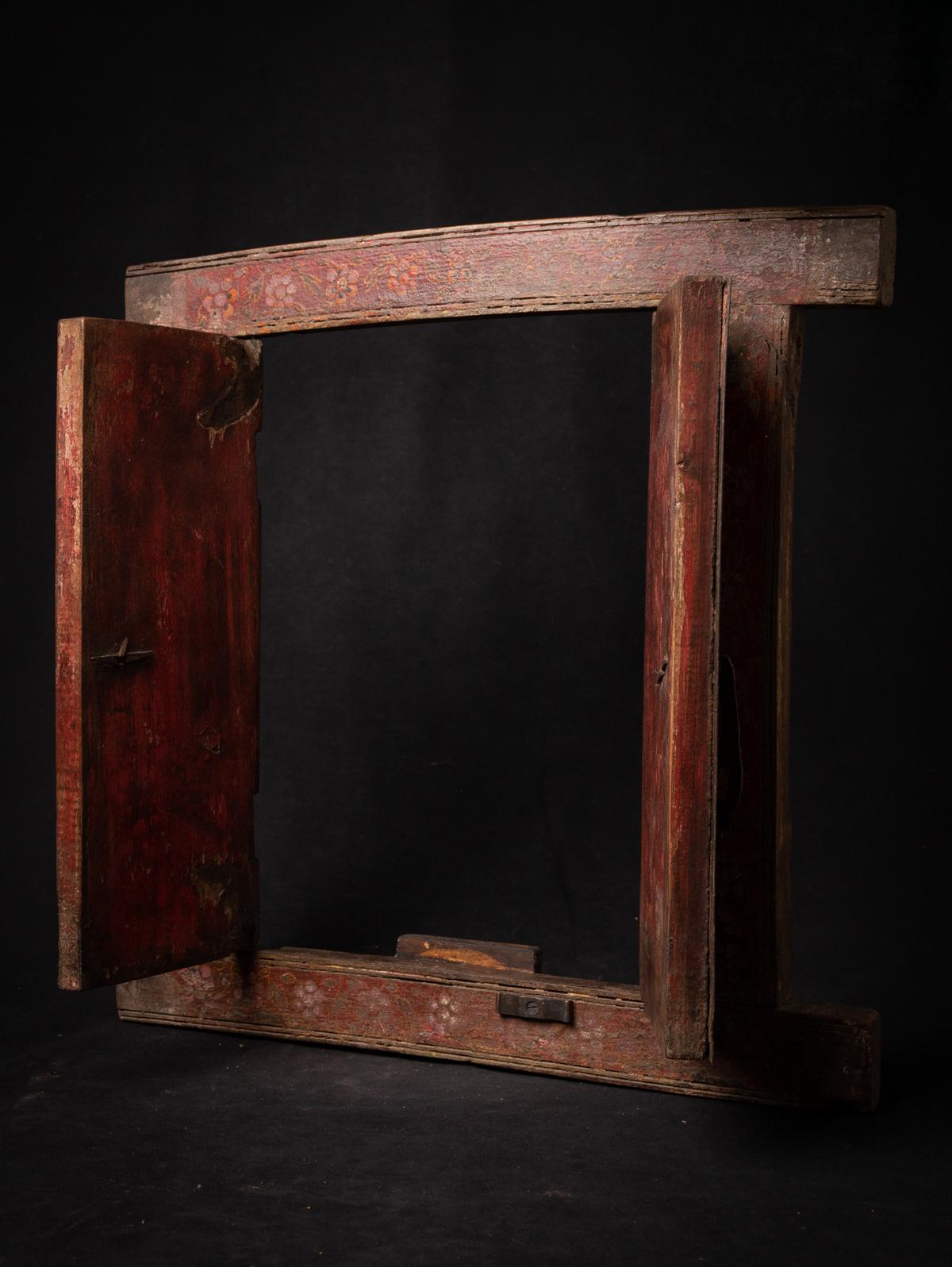 Cadre / panneau en bois peint indien ancien du 19e siècle provenant de l'Inde en vente 2