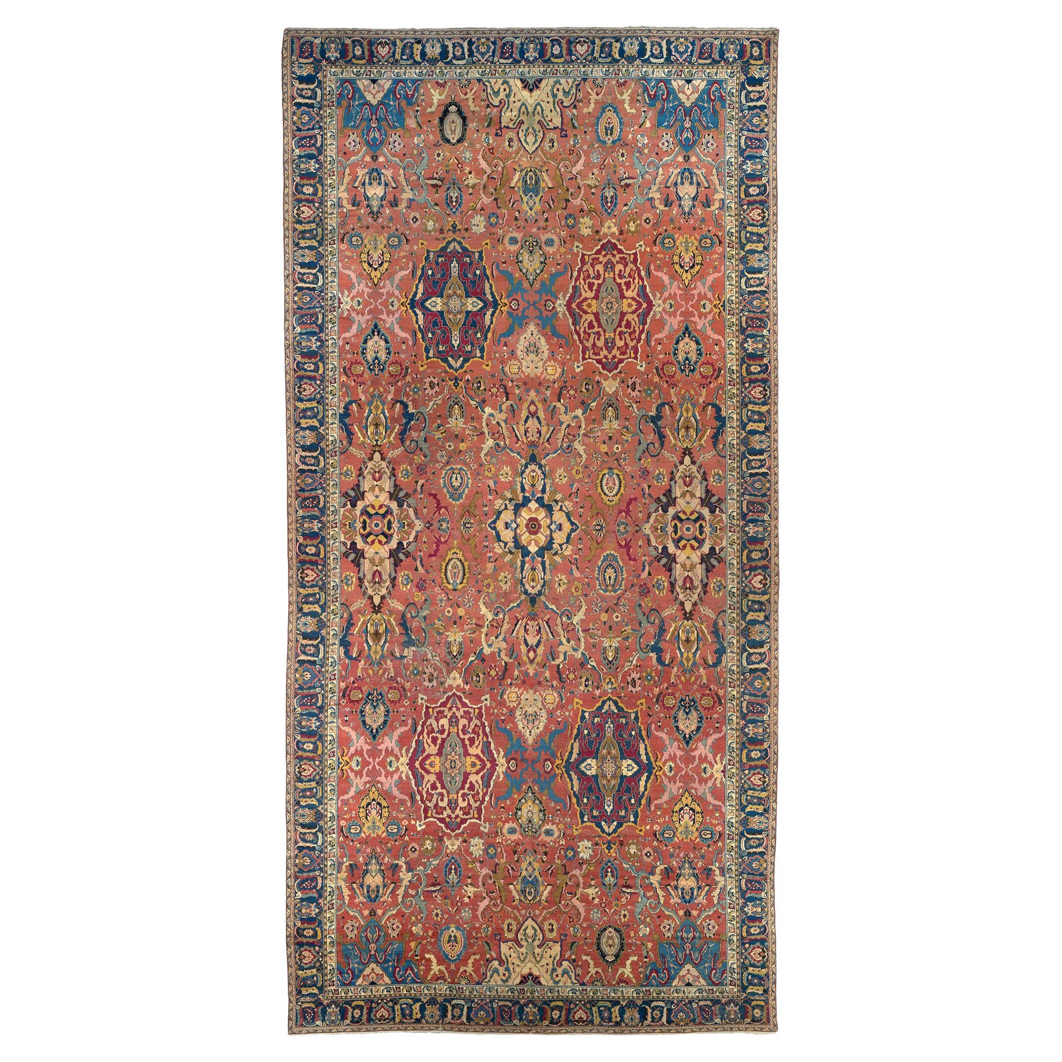 Late-19th Century Antique Indian Rug