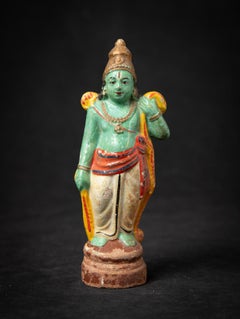 19th century Antique Indian terracotta Krishna statue from India
