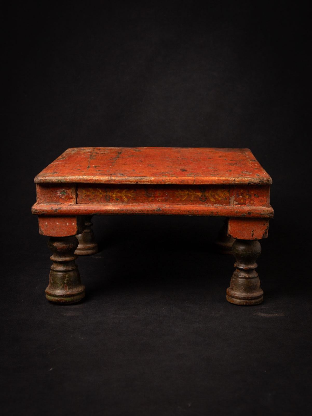 Wood 19th century Antique Indian wooden shrine / table from India