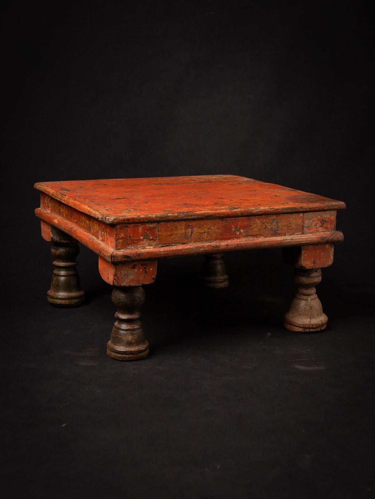19th century Antique Indian wooden shrine / table from India 1
