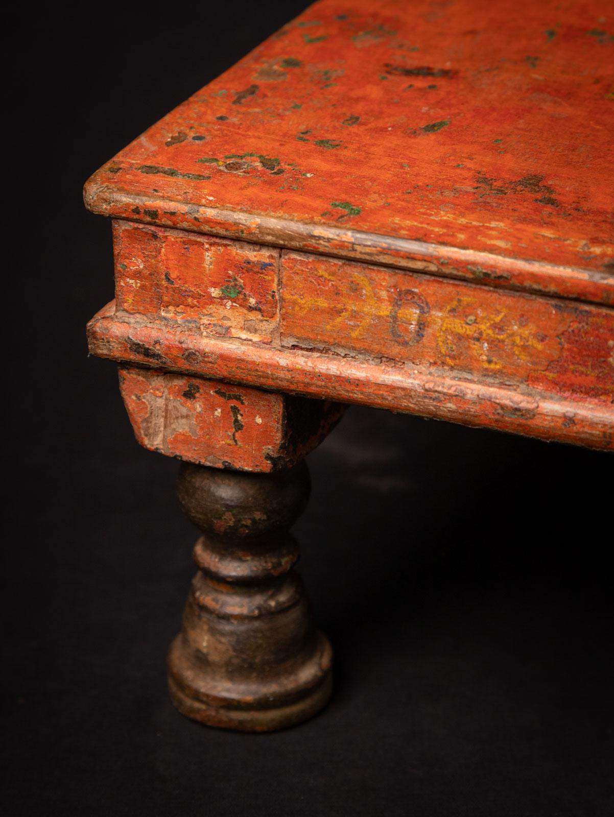 19th century Antique Indian wooden shrine / table from India 3