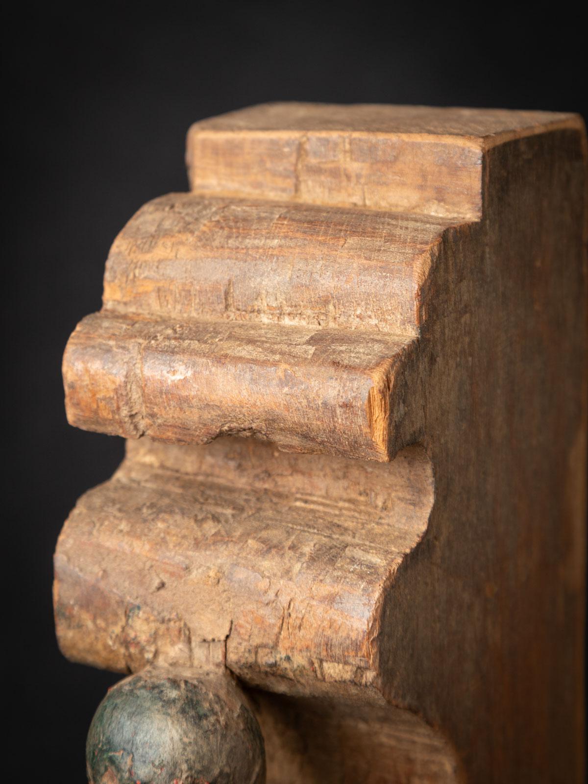 19th century Antique Indian wooden Temple fragment from India - OriginalBuddhas For Sale 6