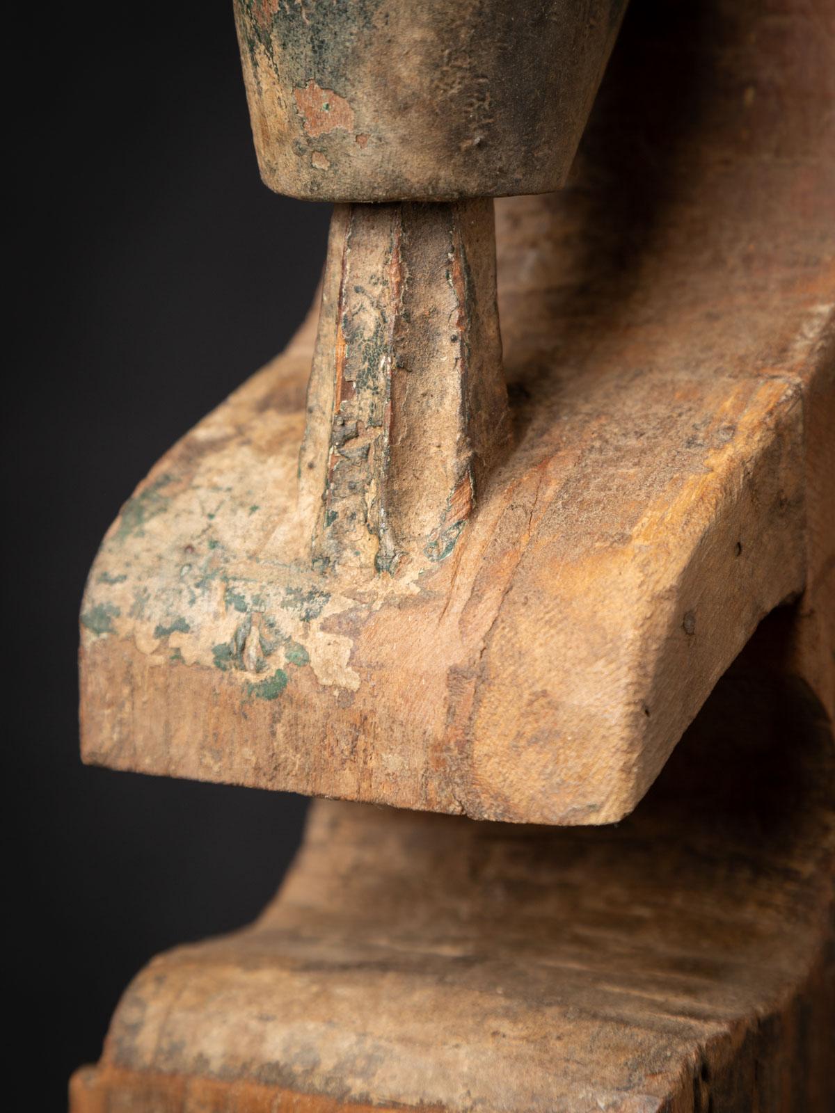 19th century Antique Indian wooden Temple fragment from India - OriginalBuddhas For Sale 9