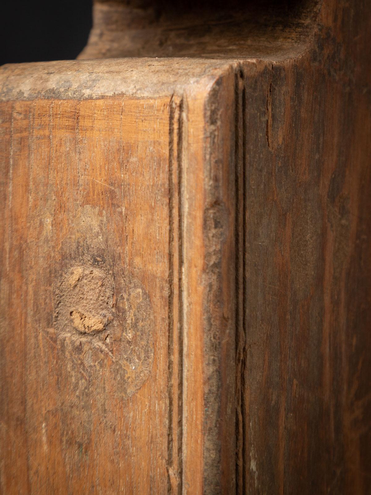19th century Antique Indian wooden Temple fragment from India - OriginalBuddhas For Sale 10