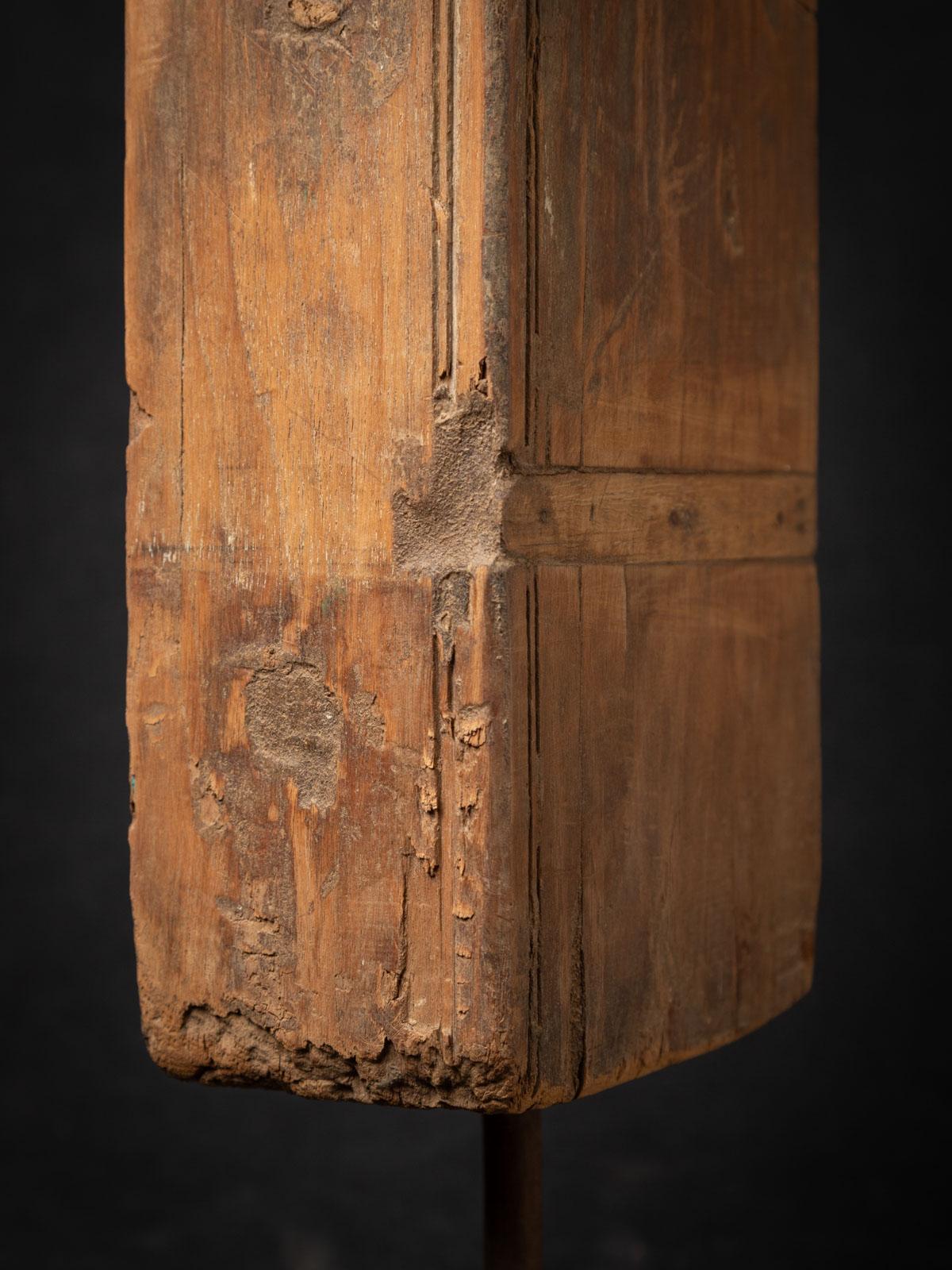 19th century Antique Indian wooden Temple fragment from India - OriginalBuddhas For Sale 11