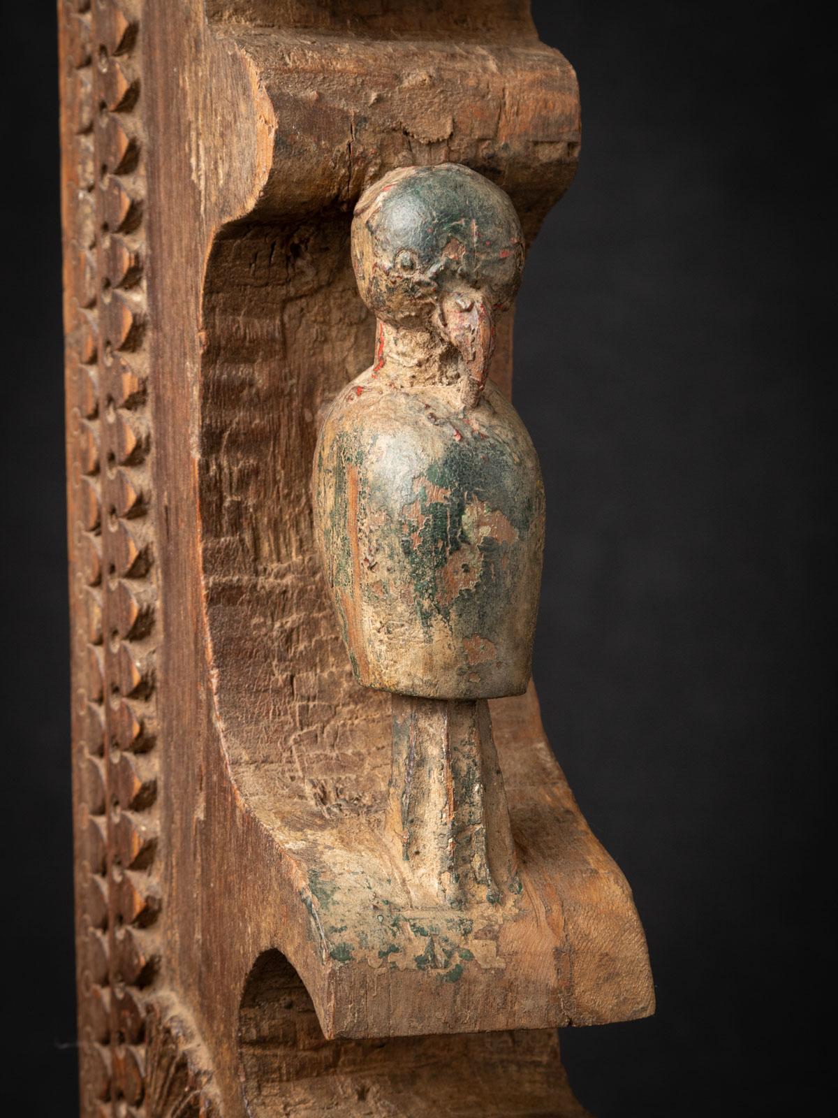 19th century Antique Indian wooden Temple fragment from India - OriginalBuddhas For Sale 4