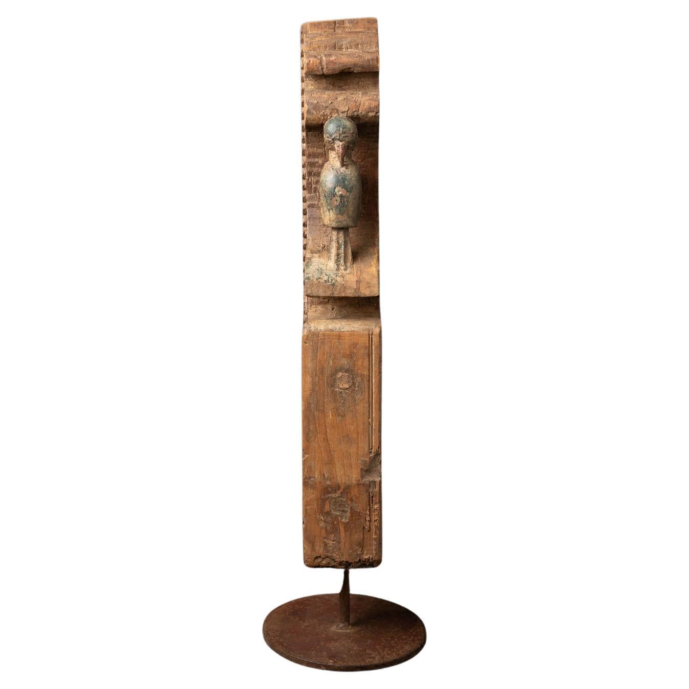 19th century Antique Indian wooden Temple fragment from India - OriginalBuddhas