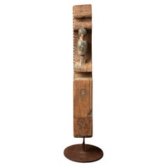 19th century Antique Indian wooden Temple fragment from India - OriginalBuddhas