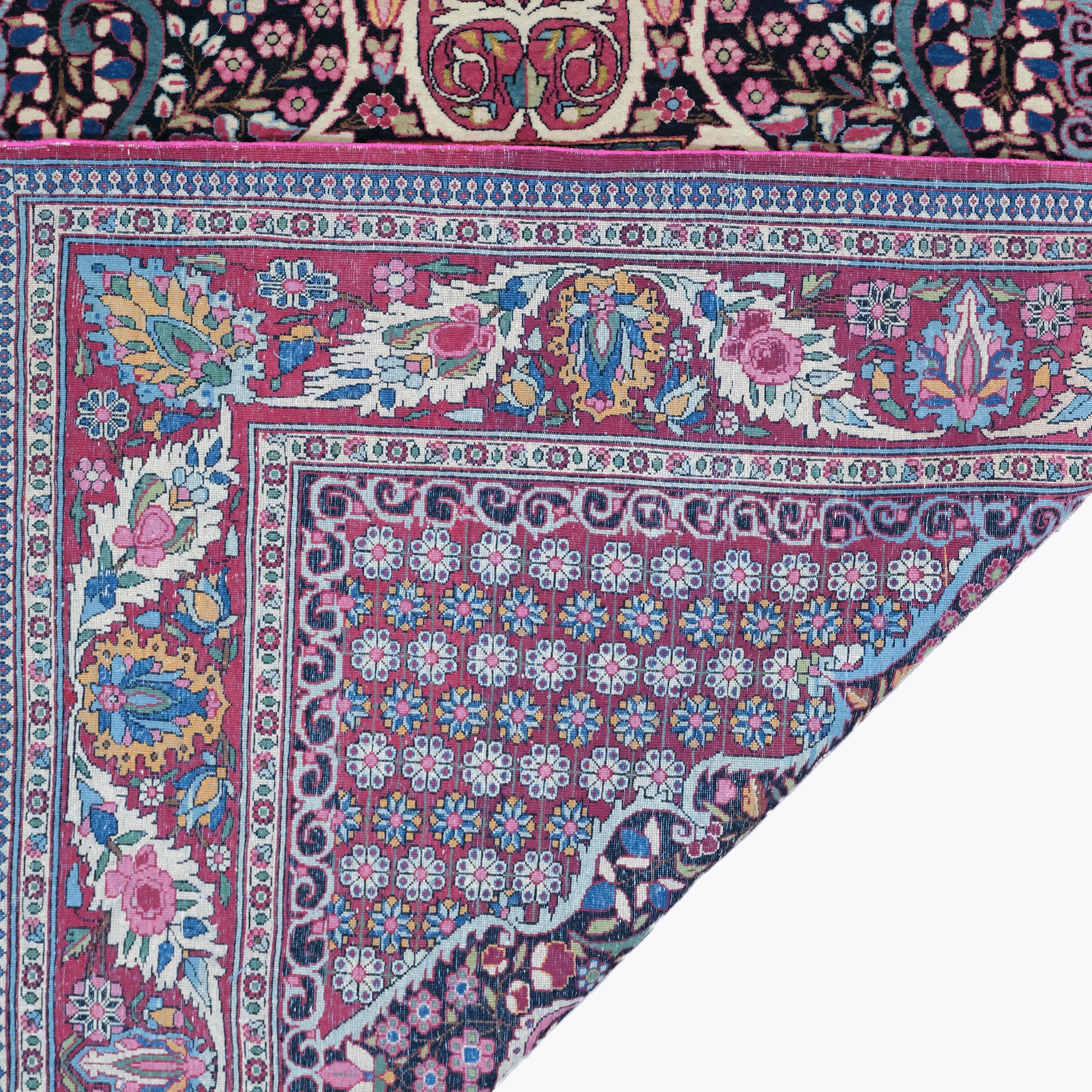 19th Century Antique Isfahan Rug - Antique rug, Wool Rug For Sale 2