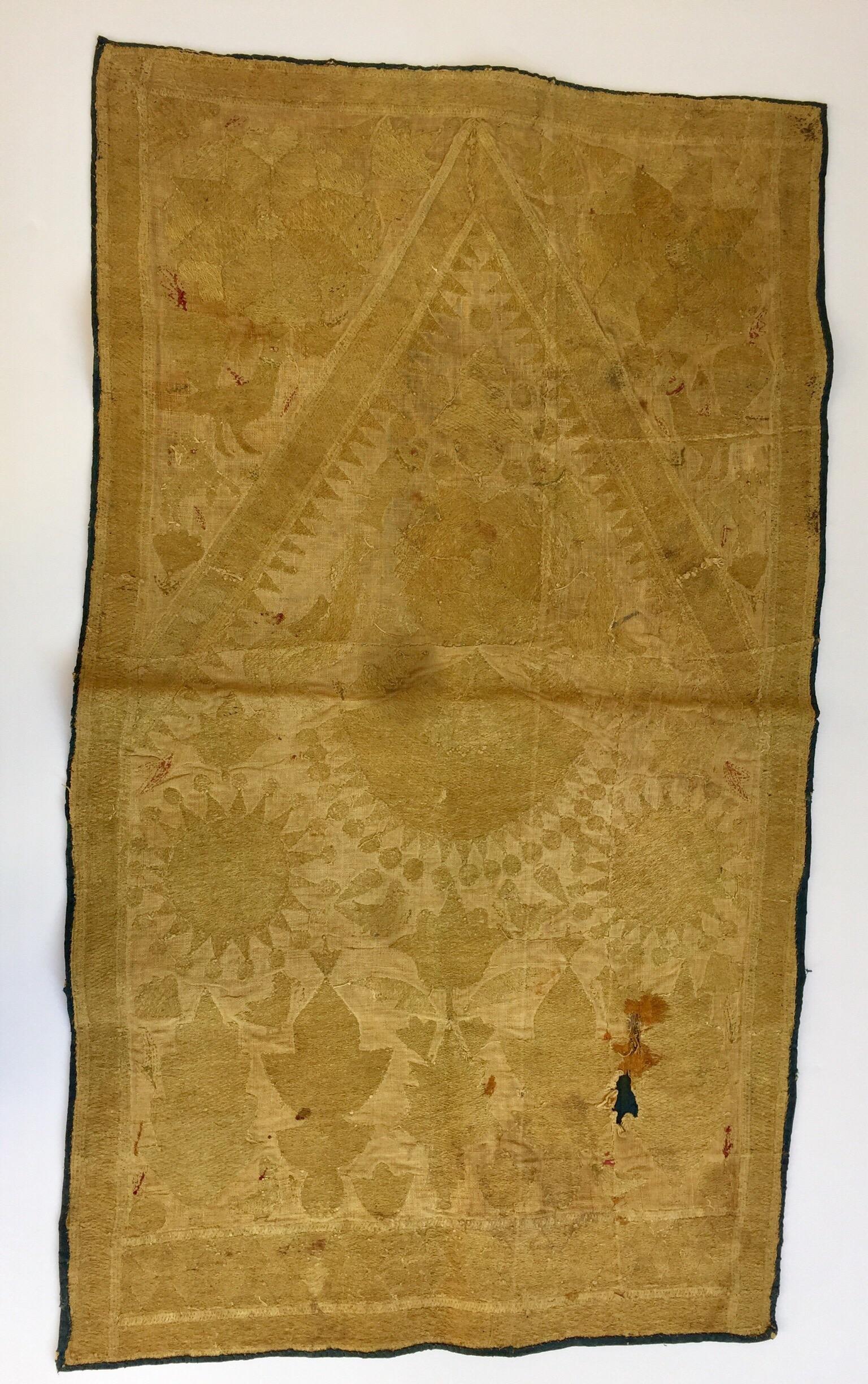 19th Century Moorish Islamic Ottoman Empire Textile Metallic Embroidered 9
