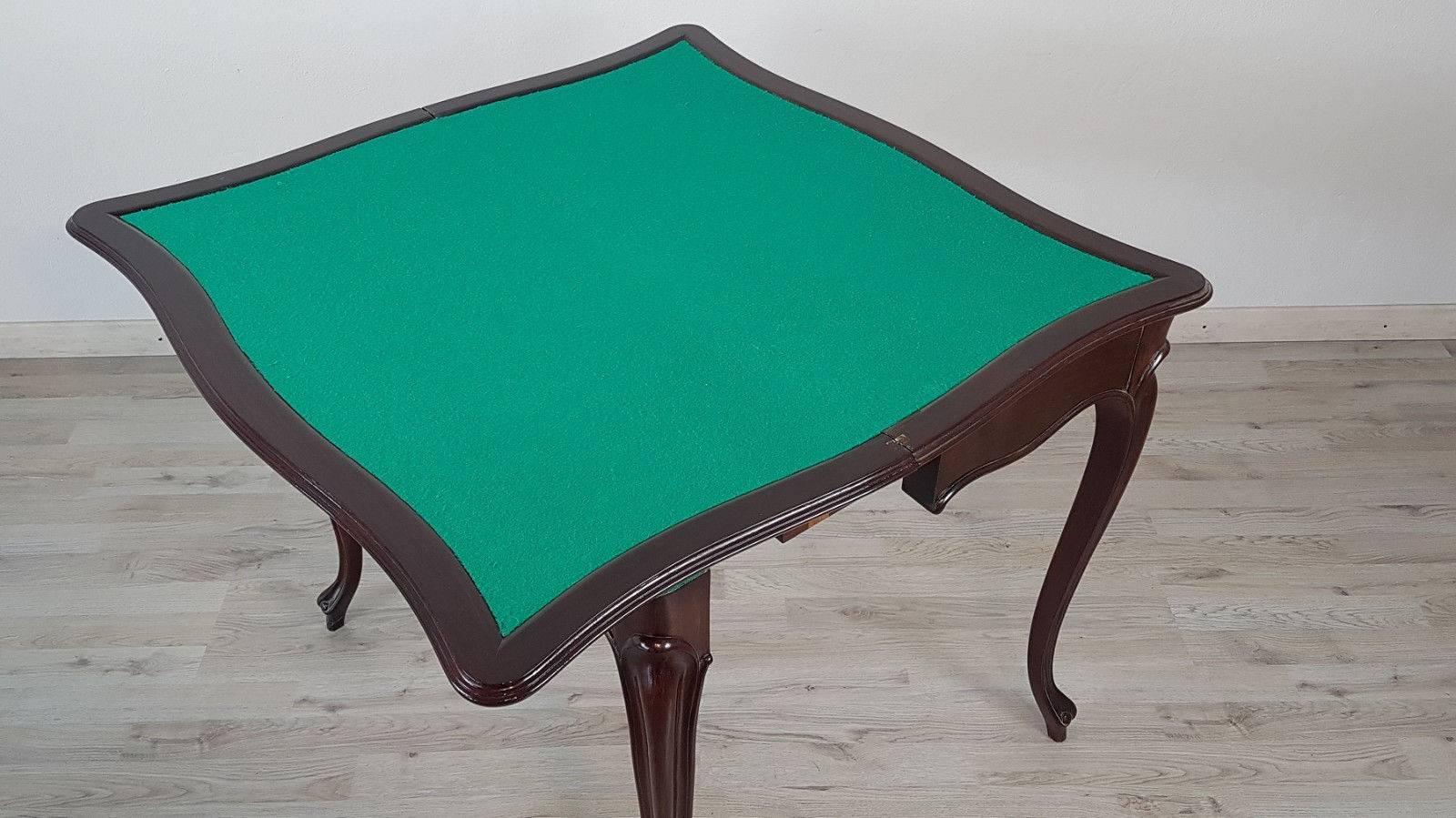 19th Century Italian Louis XV Style Rosewood Game Table 4