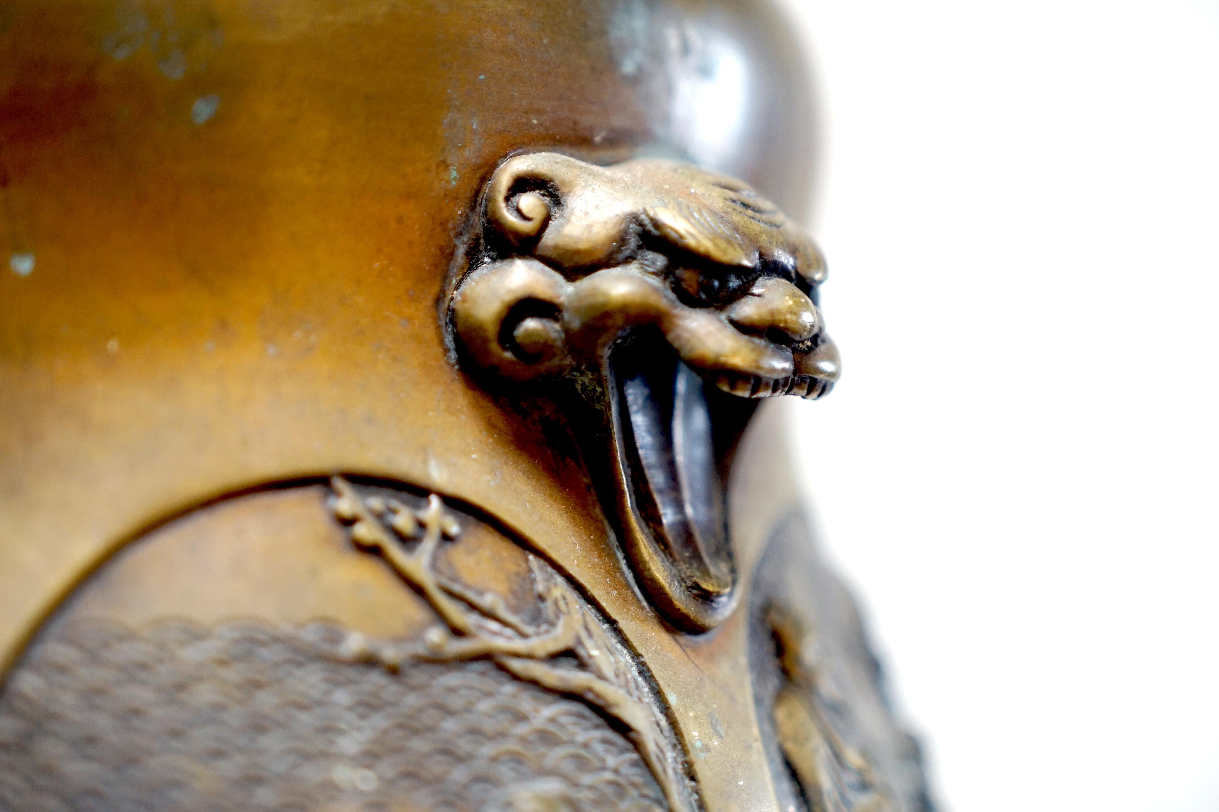Bronze Encensoir japonais ancien du 19ème siècle en bronze de la période Meiji en vente