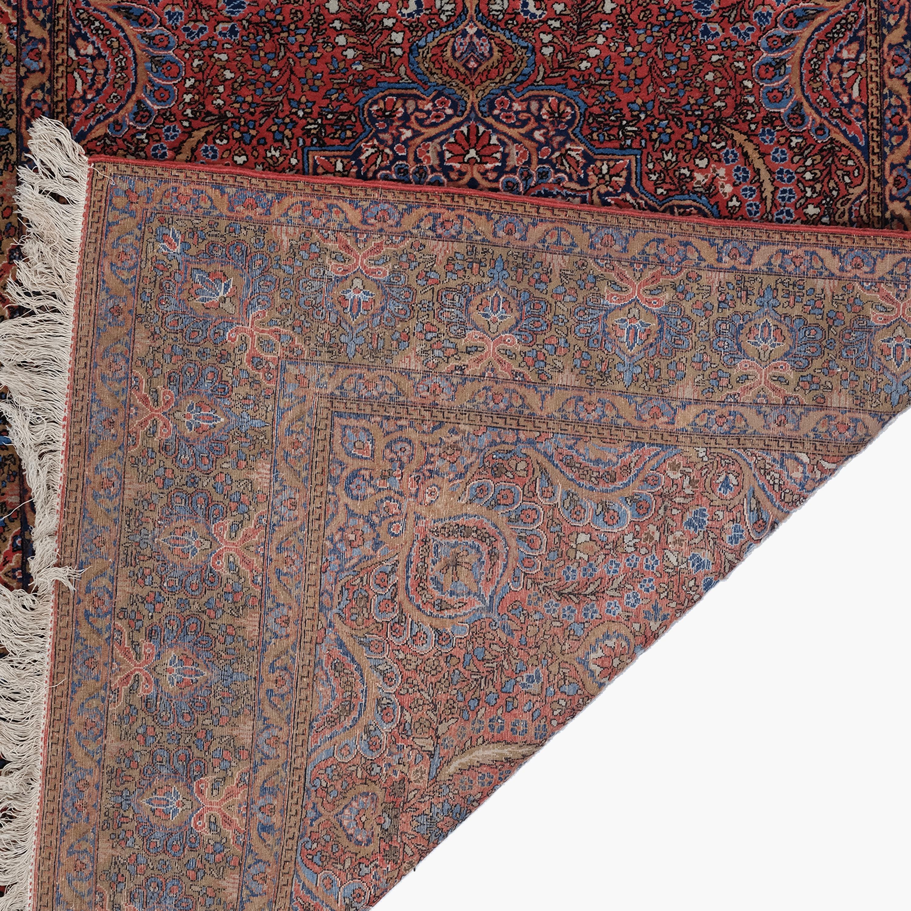 19th Century Antique Keshan Rug - Antique Wool Keshan Rug, Wool Rug For Sale 2
