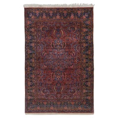19th Century Antique Keshan Rug - Antique Wool Keshan Rug, Wool Rug
