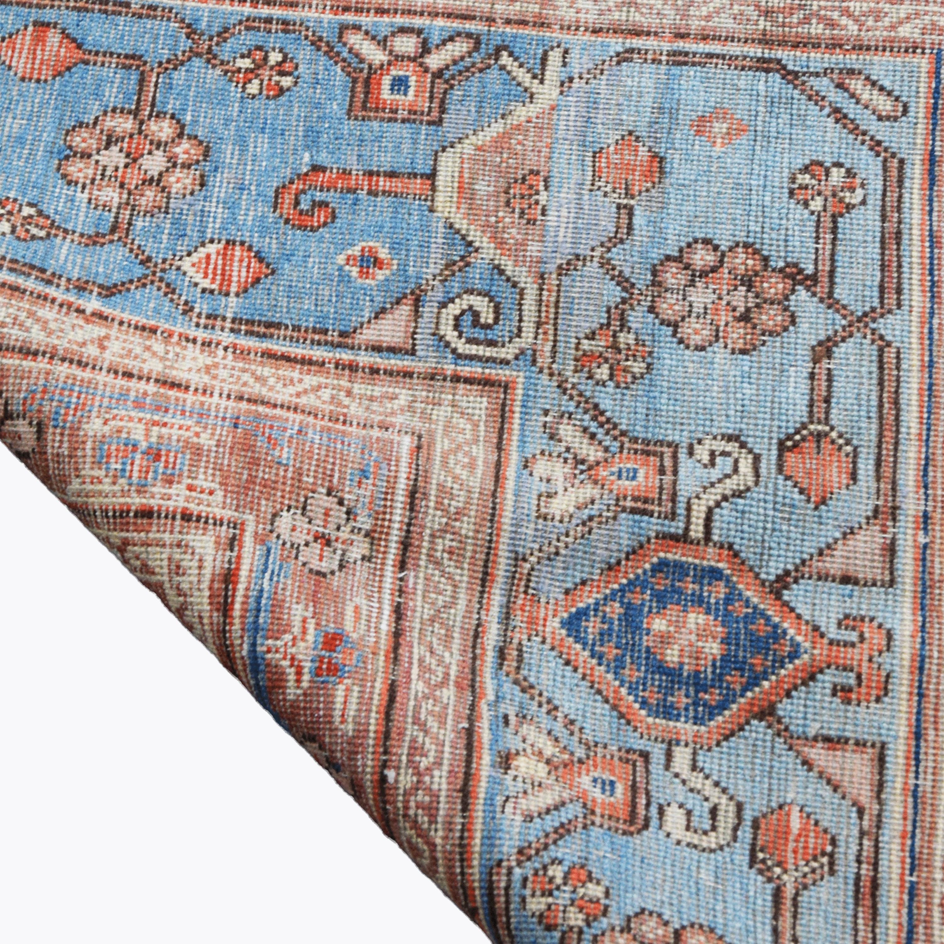 Laine Tapis Khotan ancien du 19ème siècle - Tapis en laine d'Asie centrale, tapis de zone en vente
