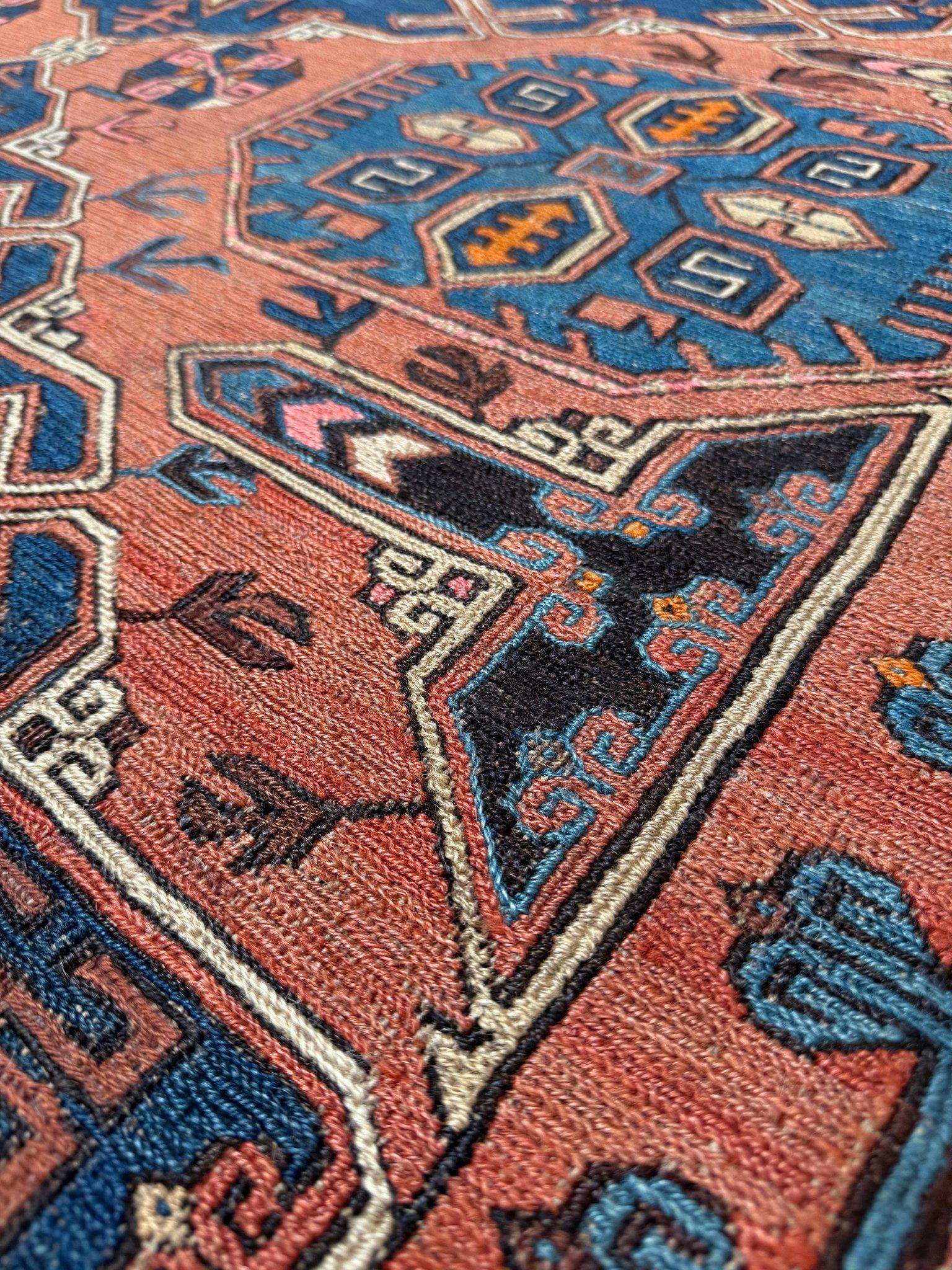 Antico Konagkend Soumak del 19° secolo - Tappeto caucasico - 7′2″×10′6 - Azerbaigian in vendita 6