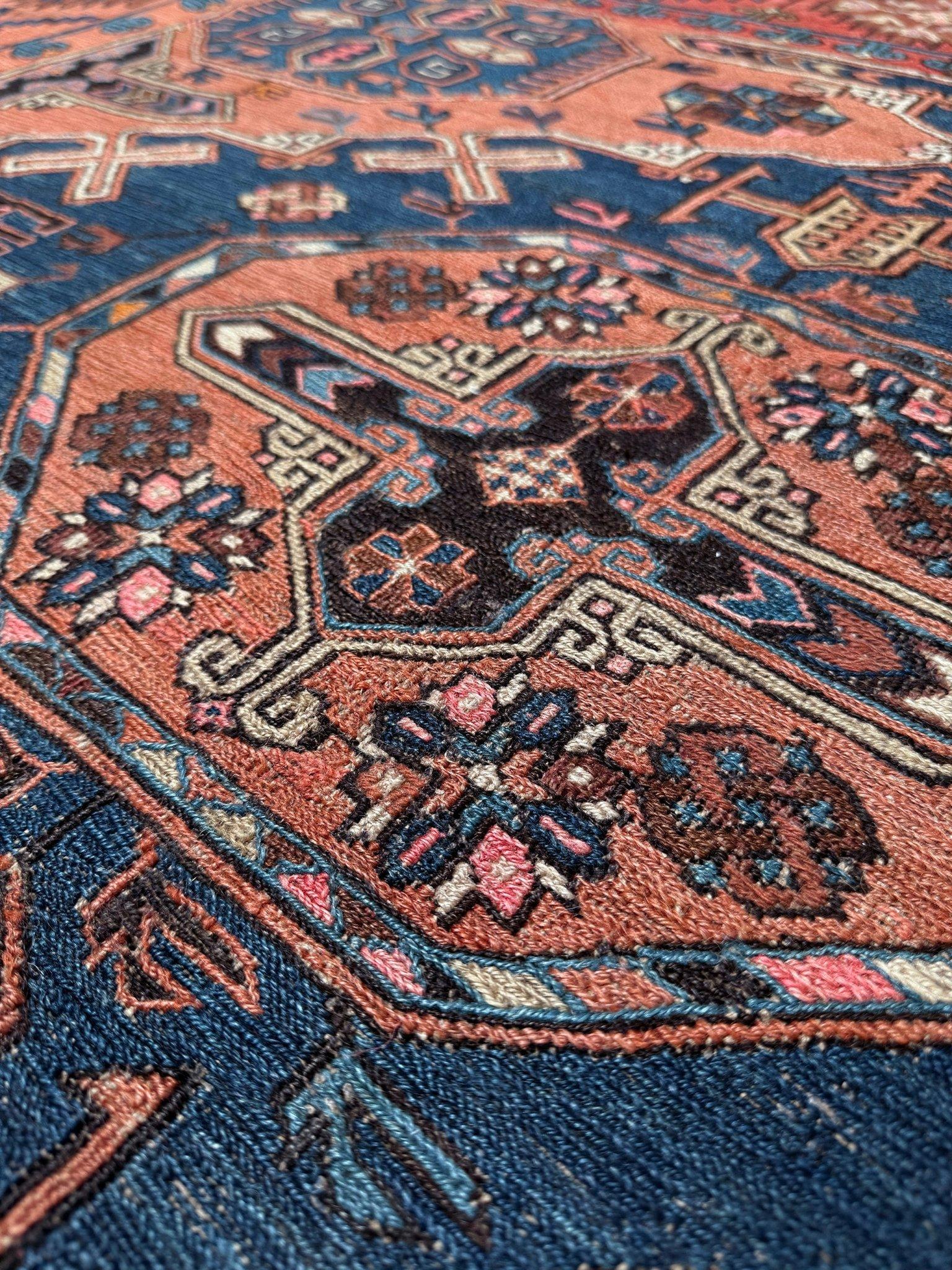 Antico Konagkend Soumak del 19° secolo - Tappeto caucasico - 7′2″×10′6 - Azerbaigian in vendita 7