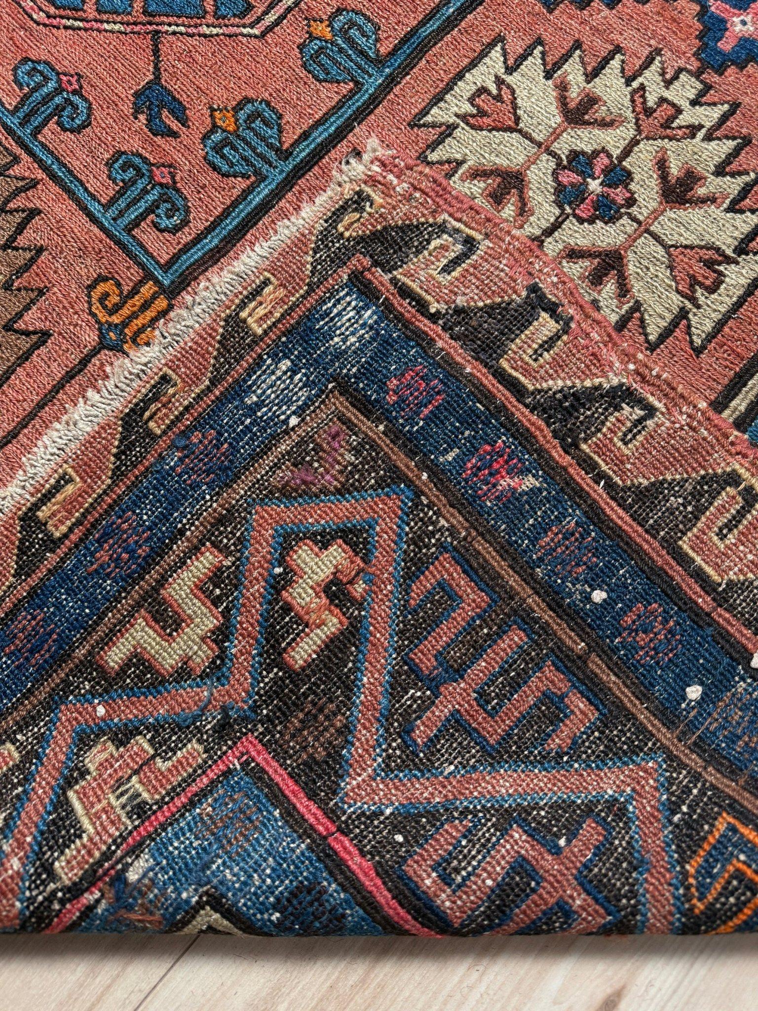 Antico Konagkend Soumak del 19° secolo - Tappeto caucasico - 7′2″×10′6 - Azerbaigian in vendita 9