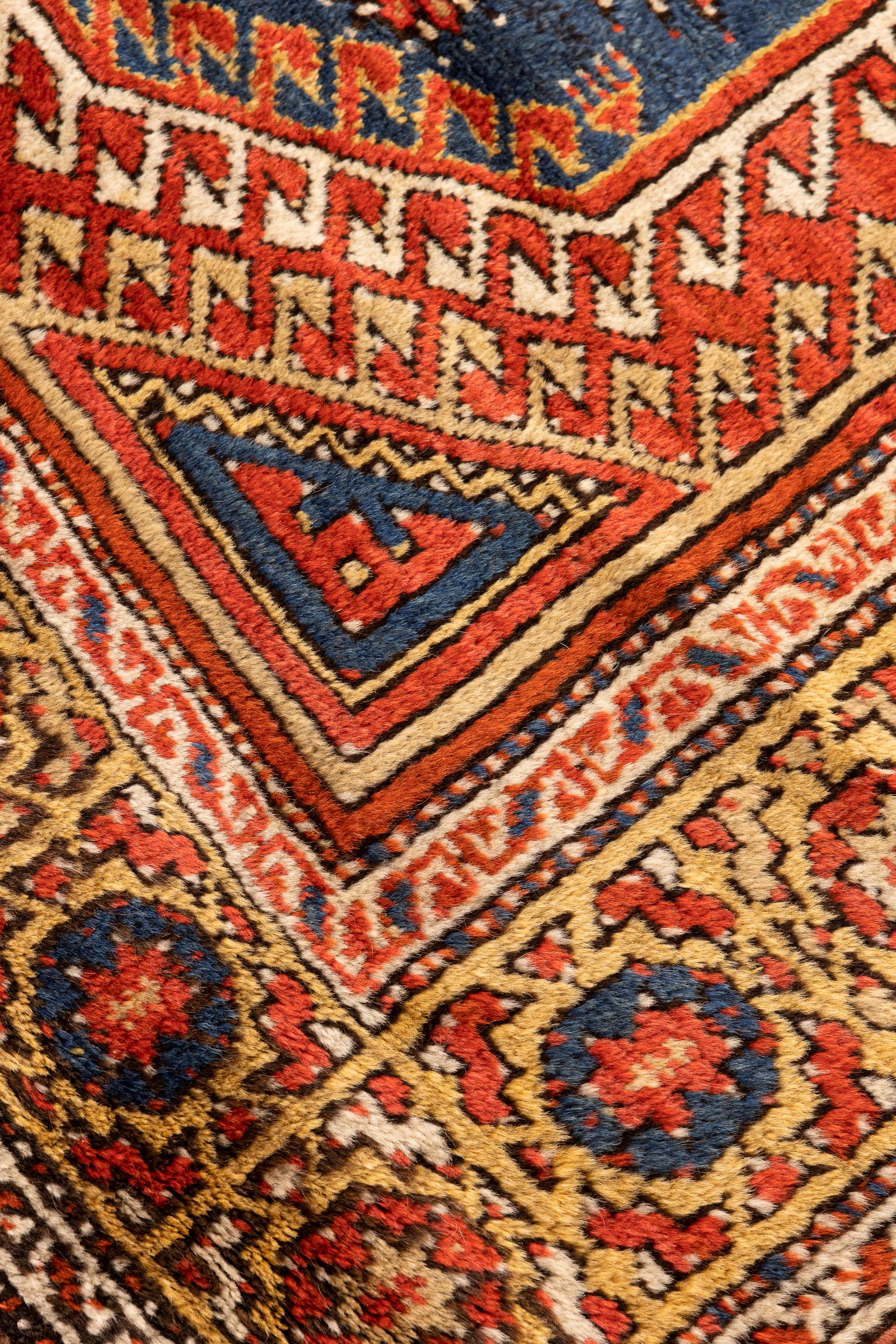 Hand-Knotted 19th Century Antique Turkish Konya Rug For Sale