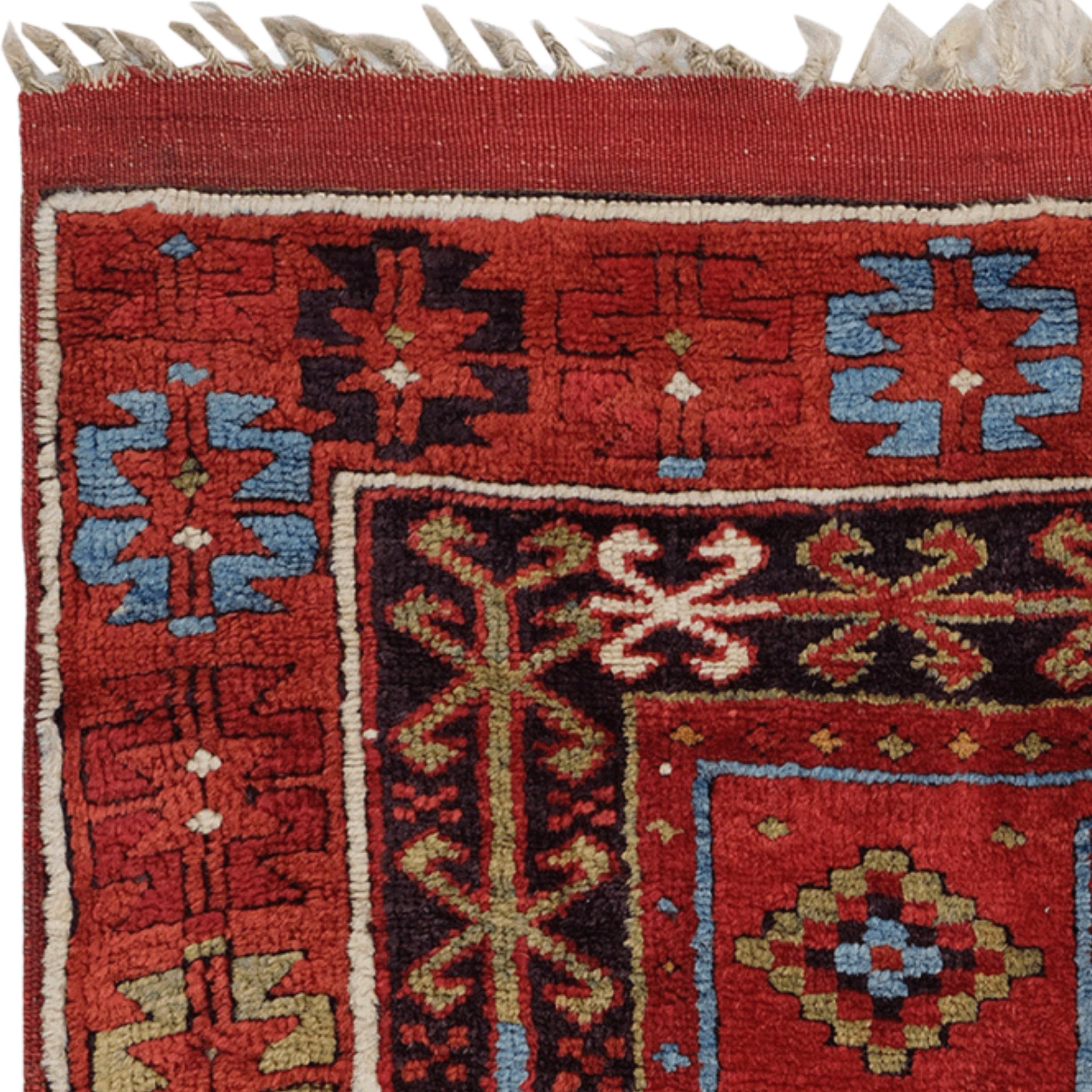 XIXe siècle Tapis Konya Bacali ancien du 19e siècle en vente