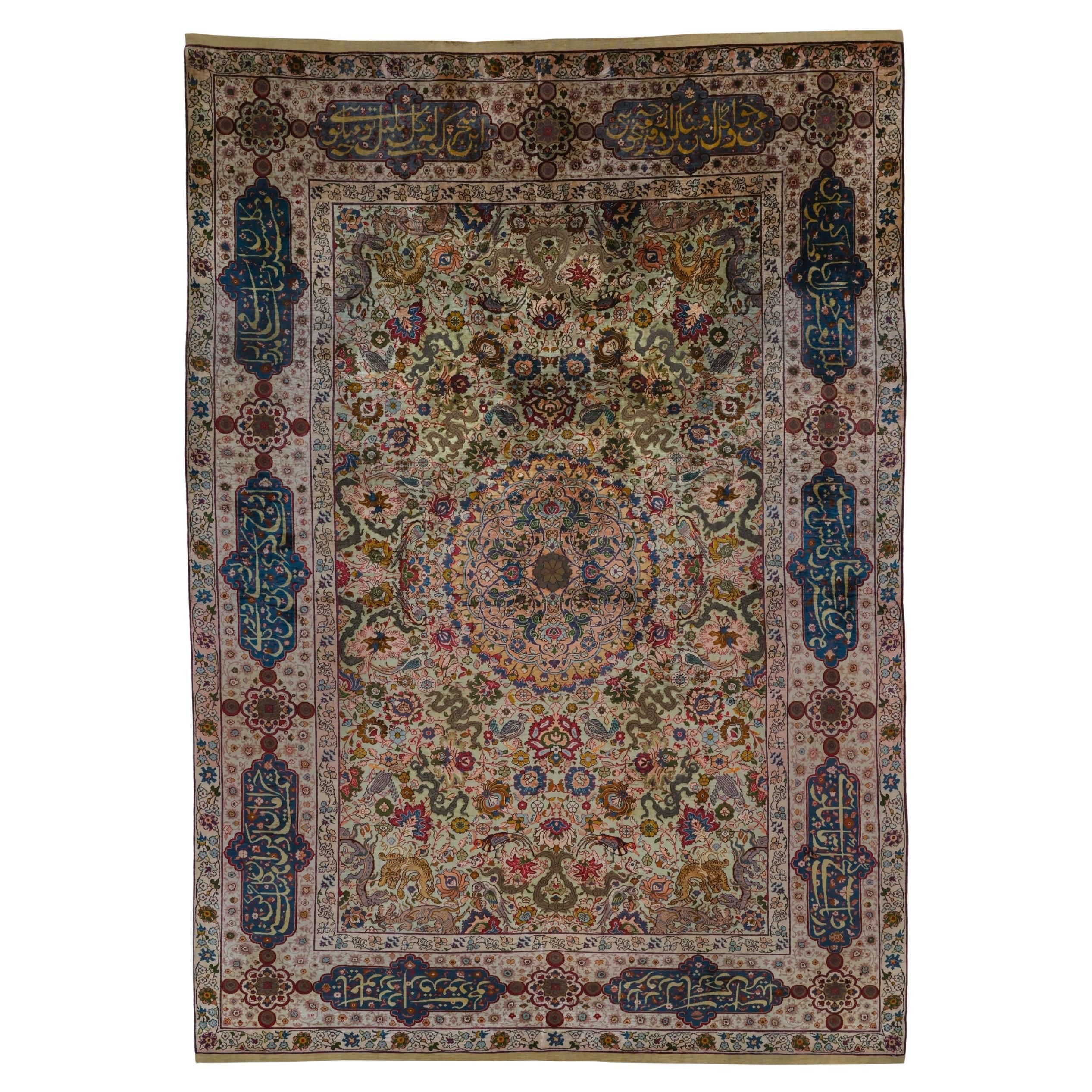 19th Century Antique Kumkapi Rug For Sale