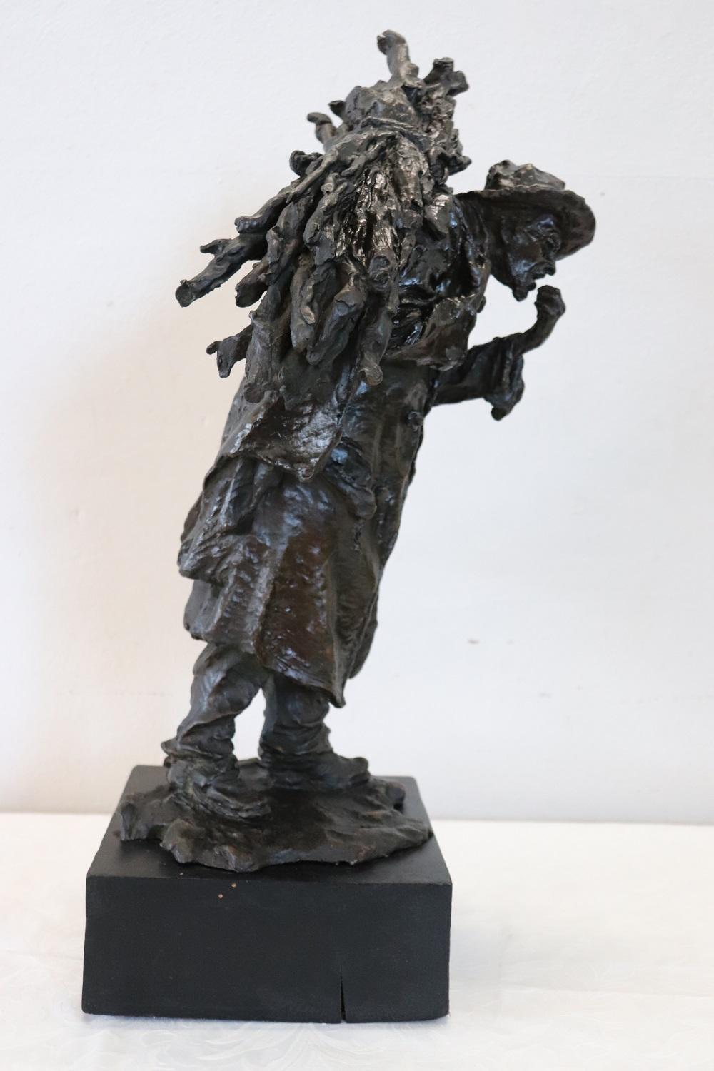Late 19th Century 19th Century Antique Large Bronze Sculpture by Roberto Negri For Sale