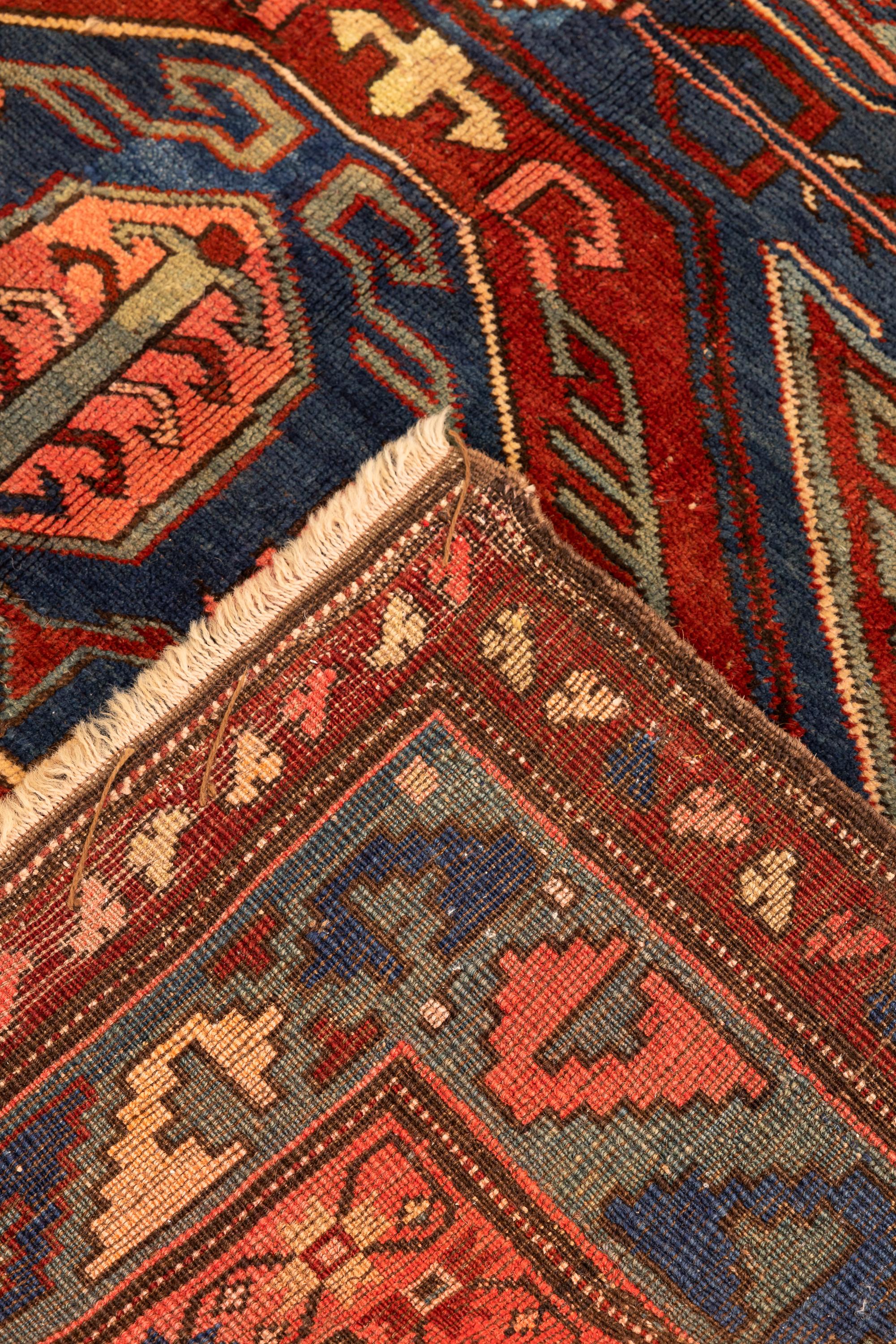 Hand-Knotted 19th Century Antique Lenkoran Karabagh Rug For Sale