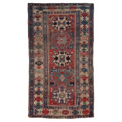 Antiker kaukasischer Lesghi-Teppich aus dem 19. Jahrhundert