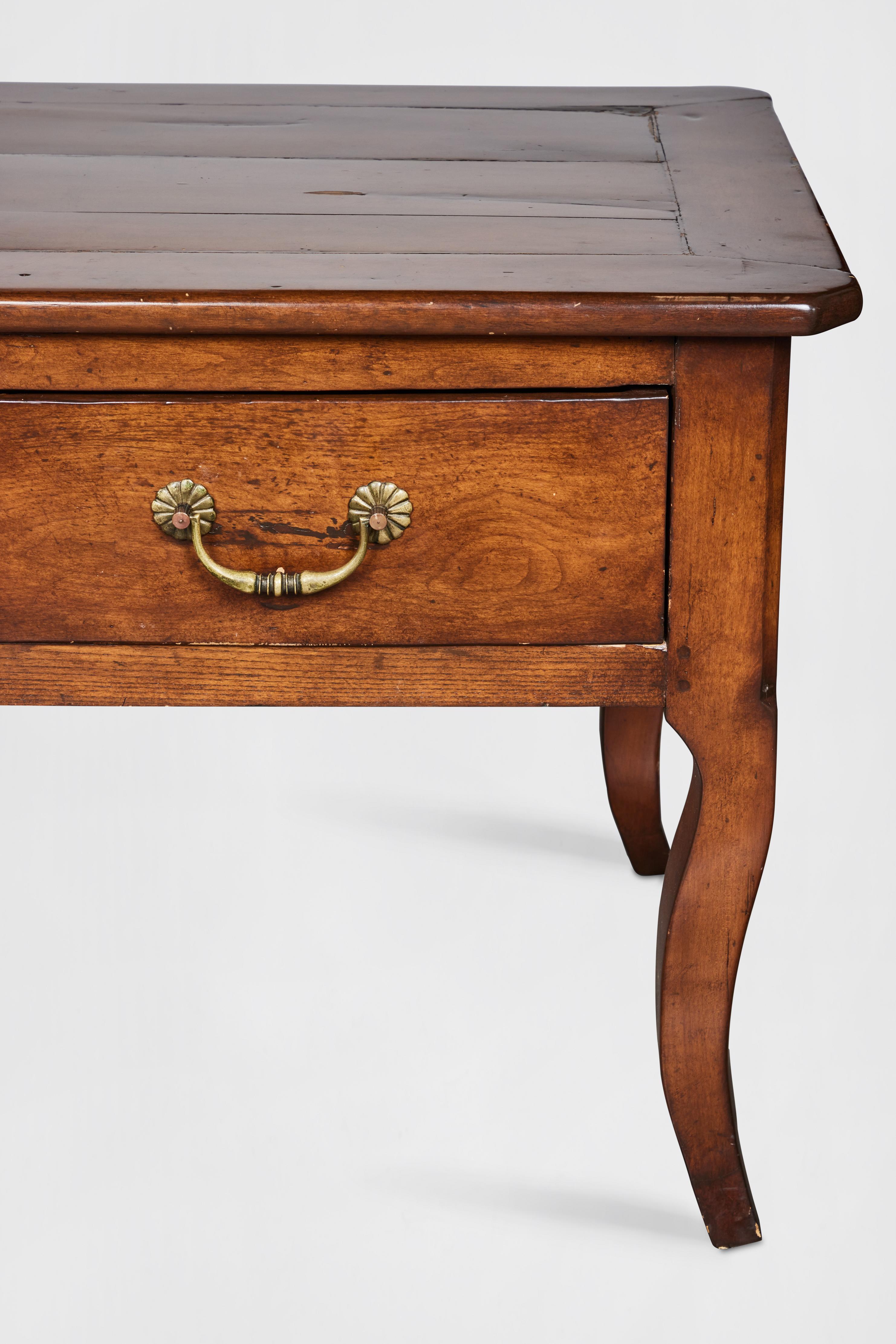 19th Century Antique Louis XV Style French Oak Desk from Pierre Deux For Sale 3