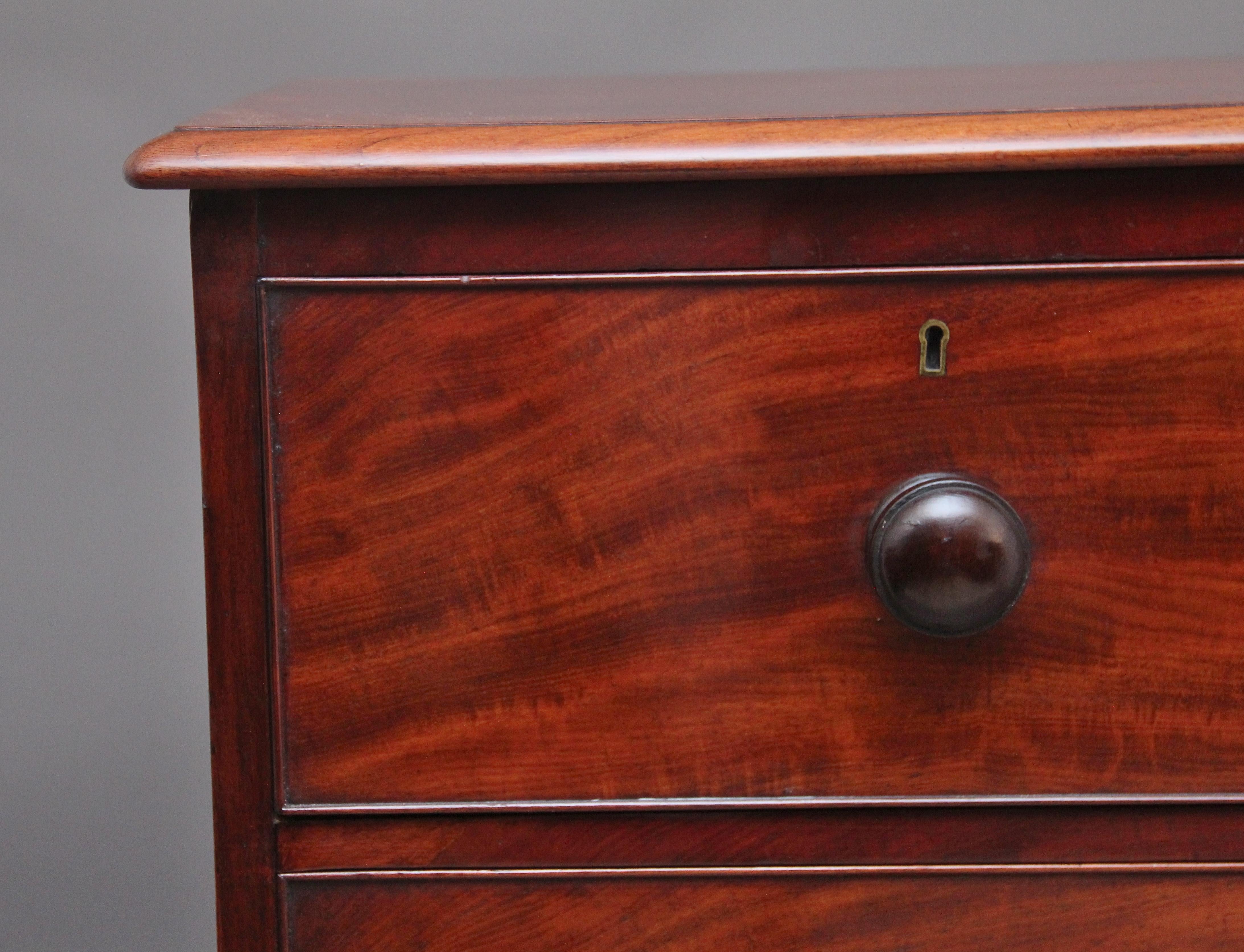 19th Century, Antique Mahogany Chest of Drawers 2