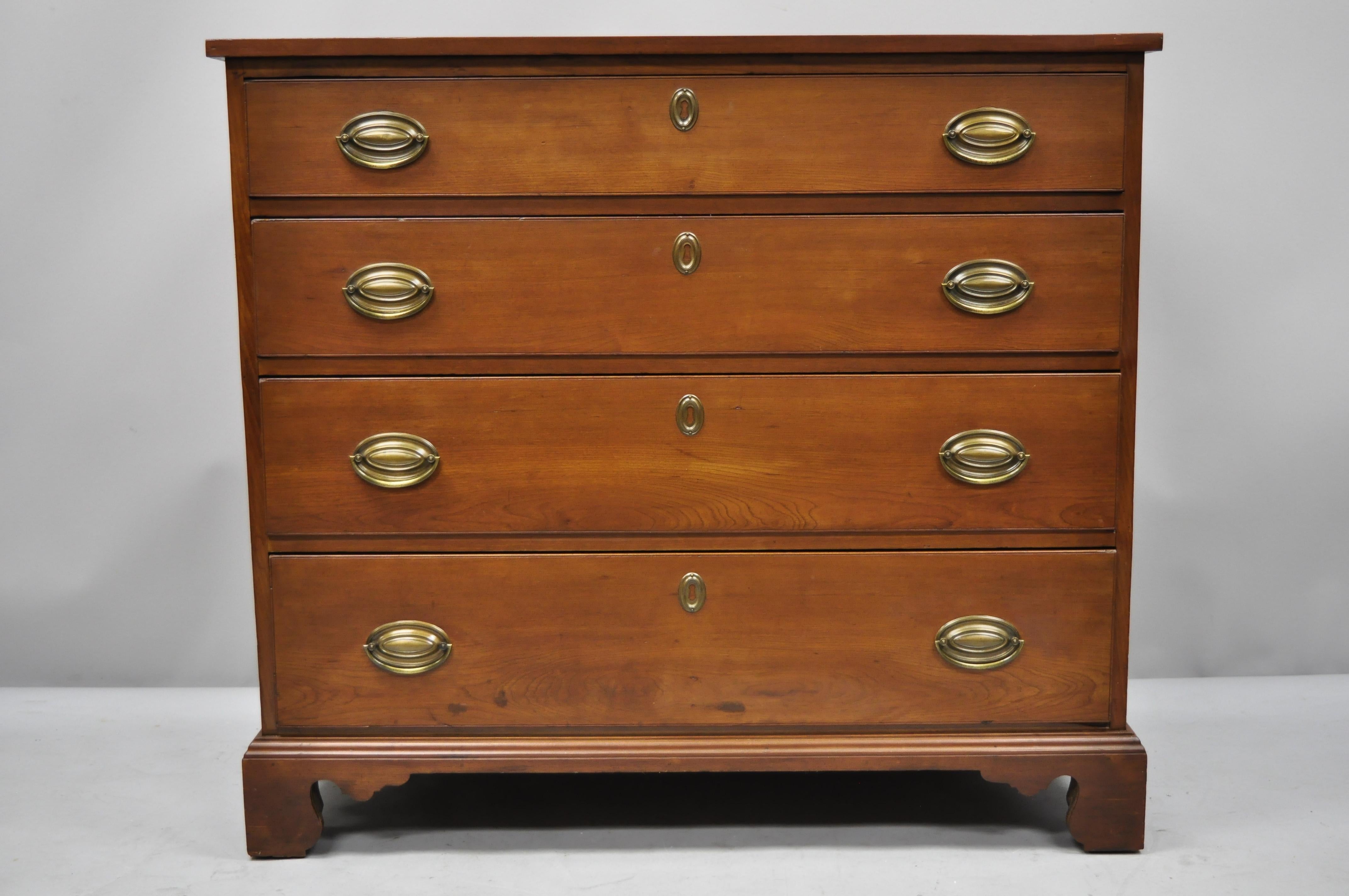 19th Century Antique Mahogany Federal Dresser Commode Chest of Drawers 4