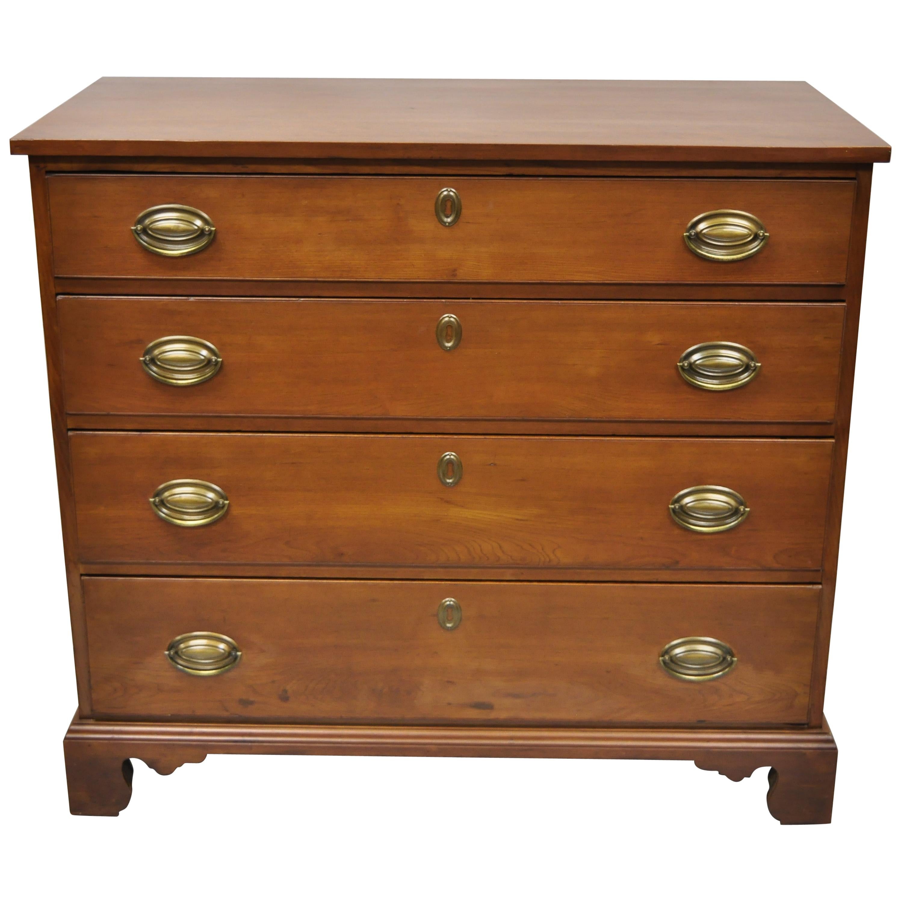 19th Century Antique Mahogany Federal Dresser Commode Chest of Drawers