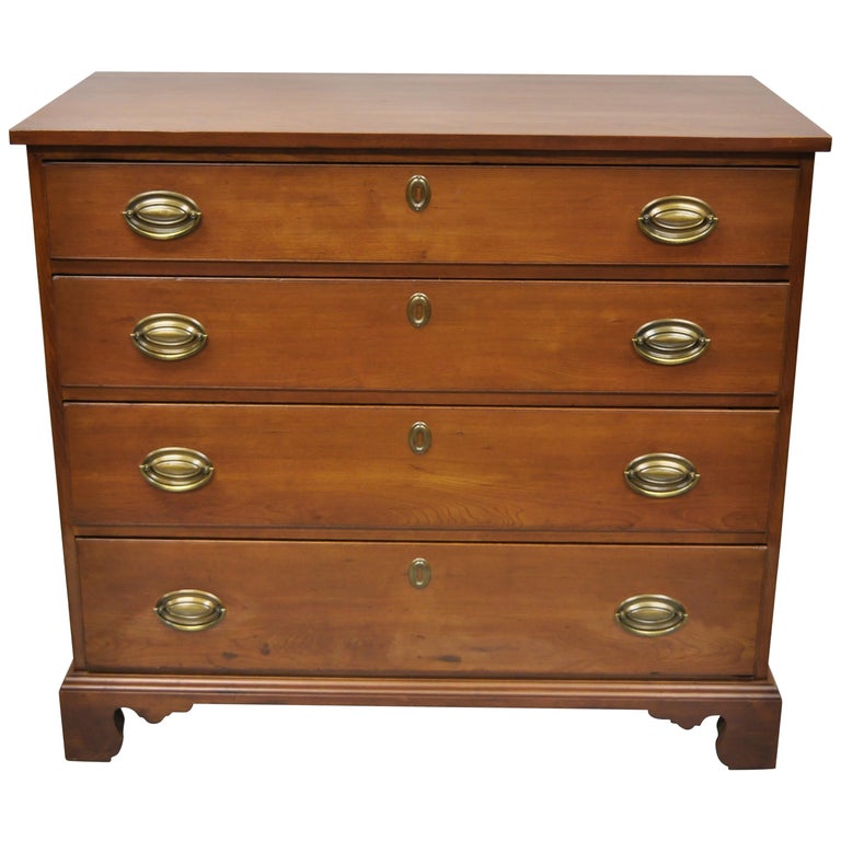 19th Century Antique Mahogany Federal Dresser Commode Chest Of