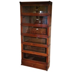 19th Century Antique Mahogany Globe Wernicke Bookcase