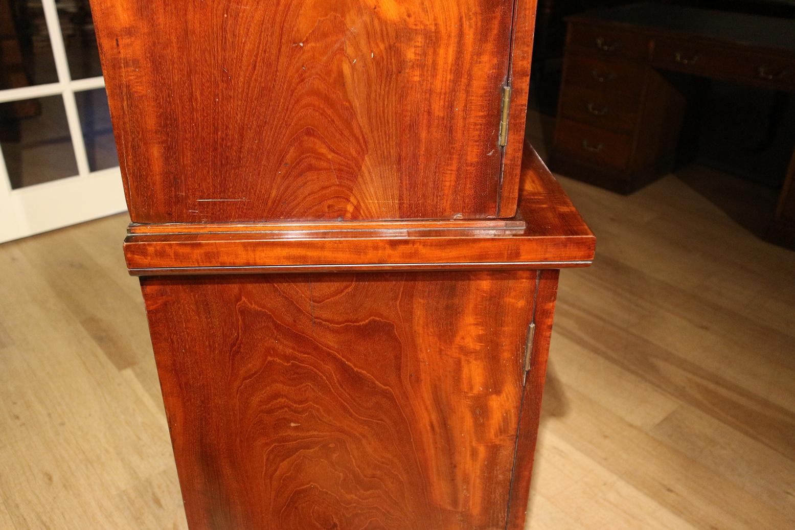 19th Century Antique Mahogany Locker Cabinet For Sale 10