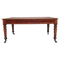 19th Century antique mahogany partners writing table