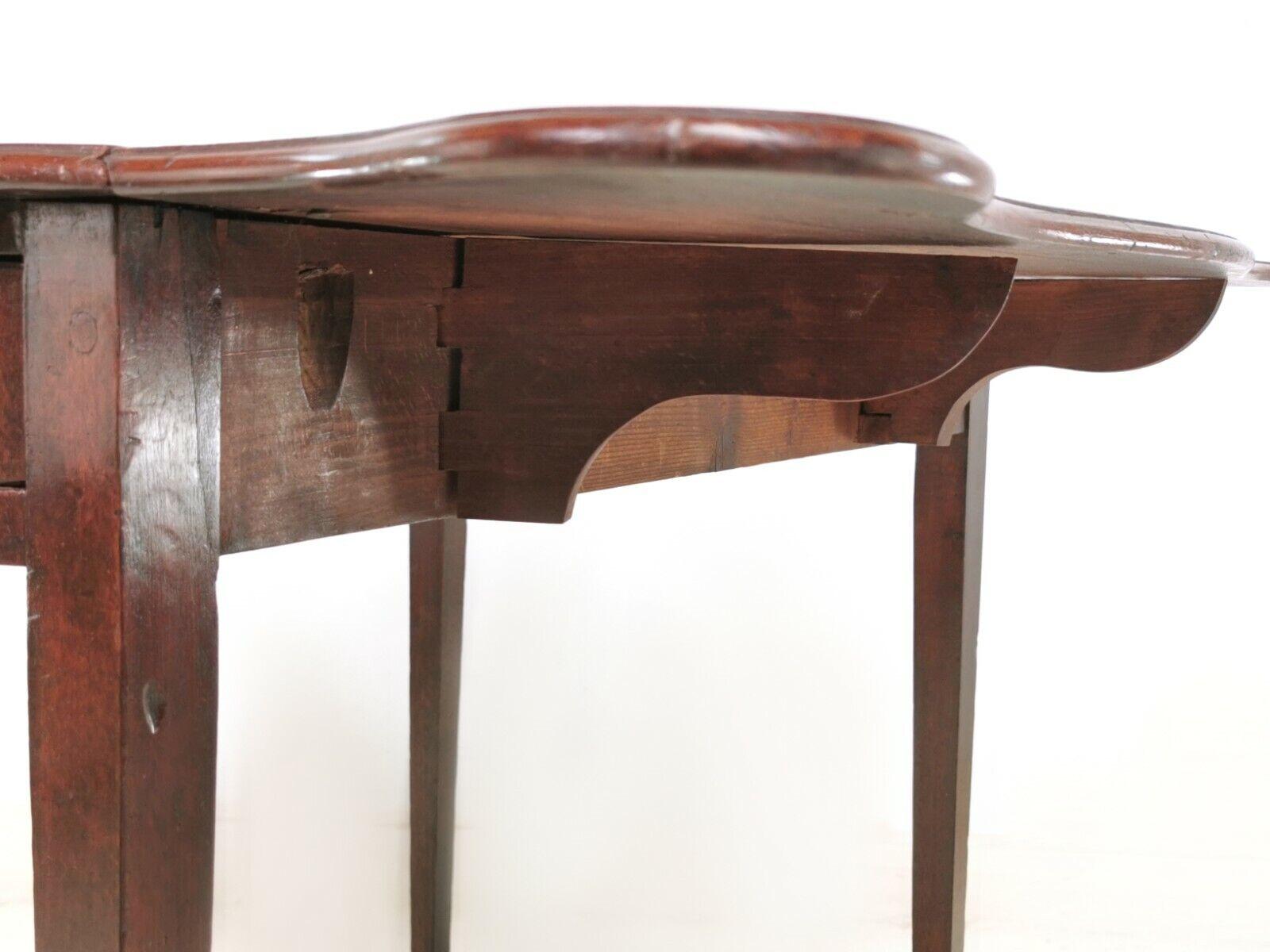 19th Century Antique Mahogany Royal Crown Stamped Pembroke Table For Sale 1