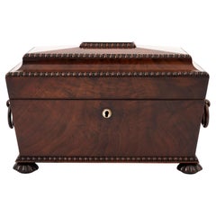 19th Century Antique Mahogany Tea Chest