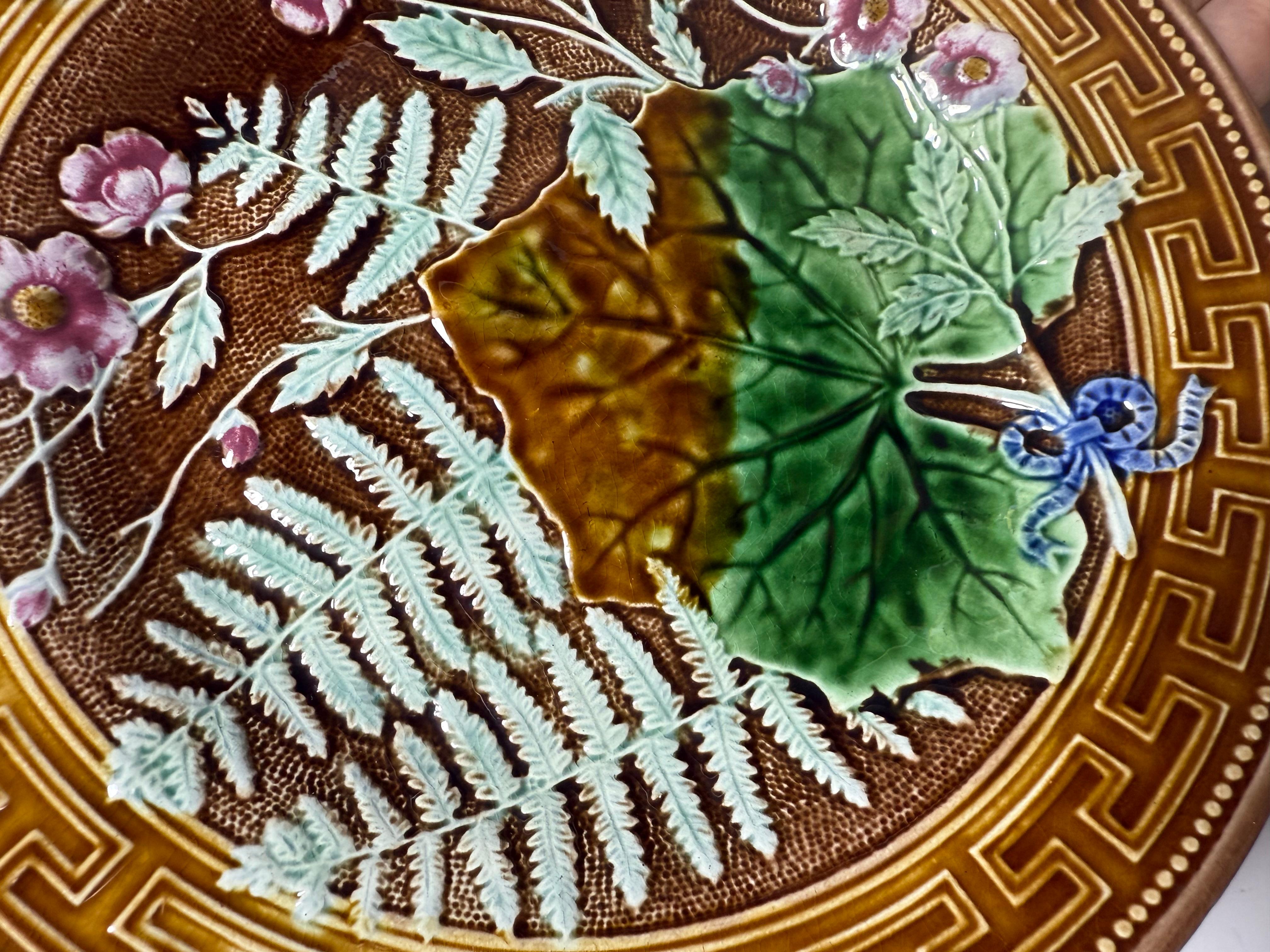 Art Nouveau Majolica Floral Gustavsberg Sweden 19th Century For Sale 1