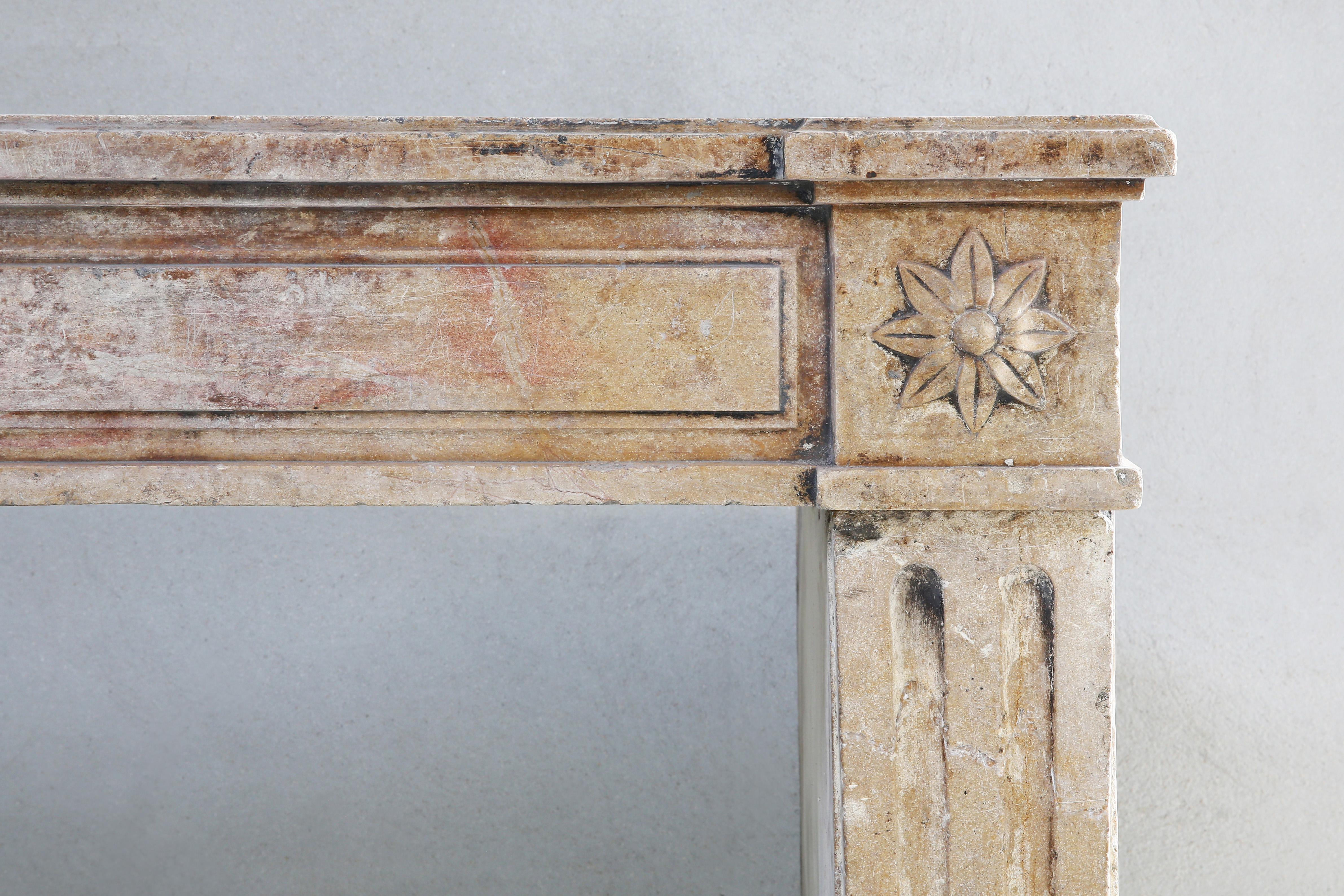 Other Beautiful antique fireplace of the 19th century in the style of Louis XVI